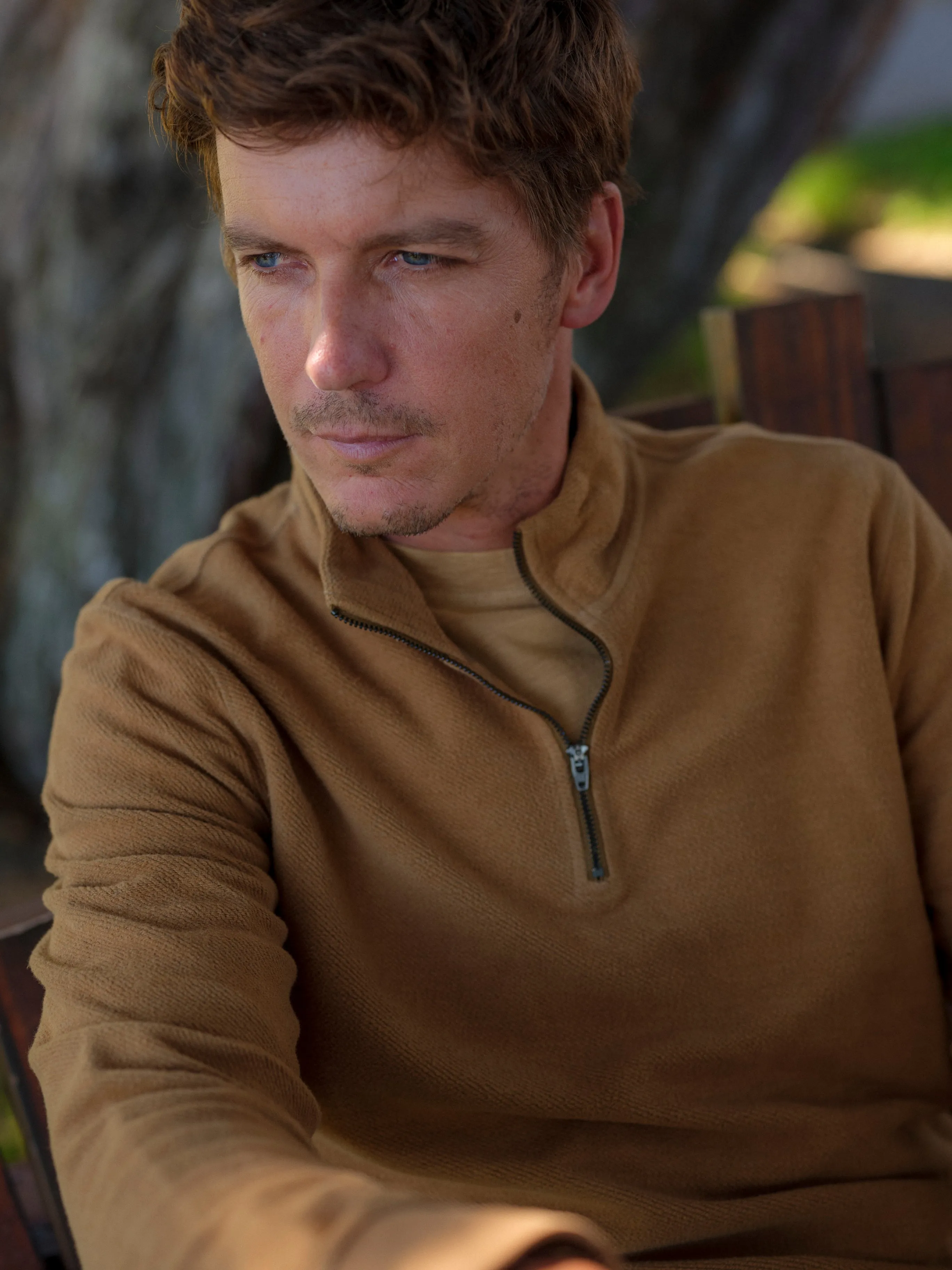 Dunlop Reverse 1/4 Zip - Tea Brown sold by Grayers product image thumbnail 3