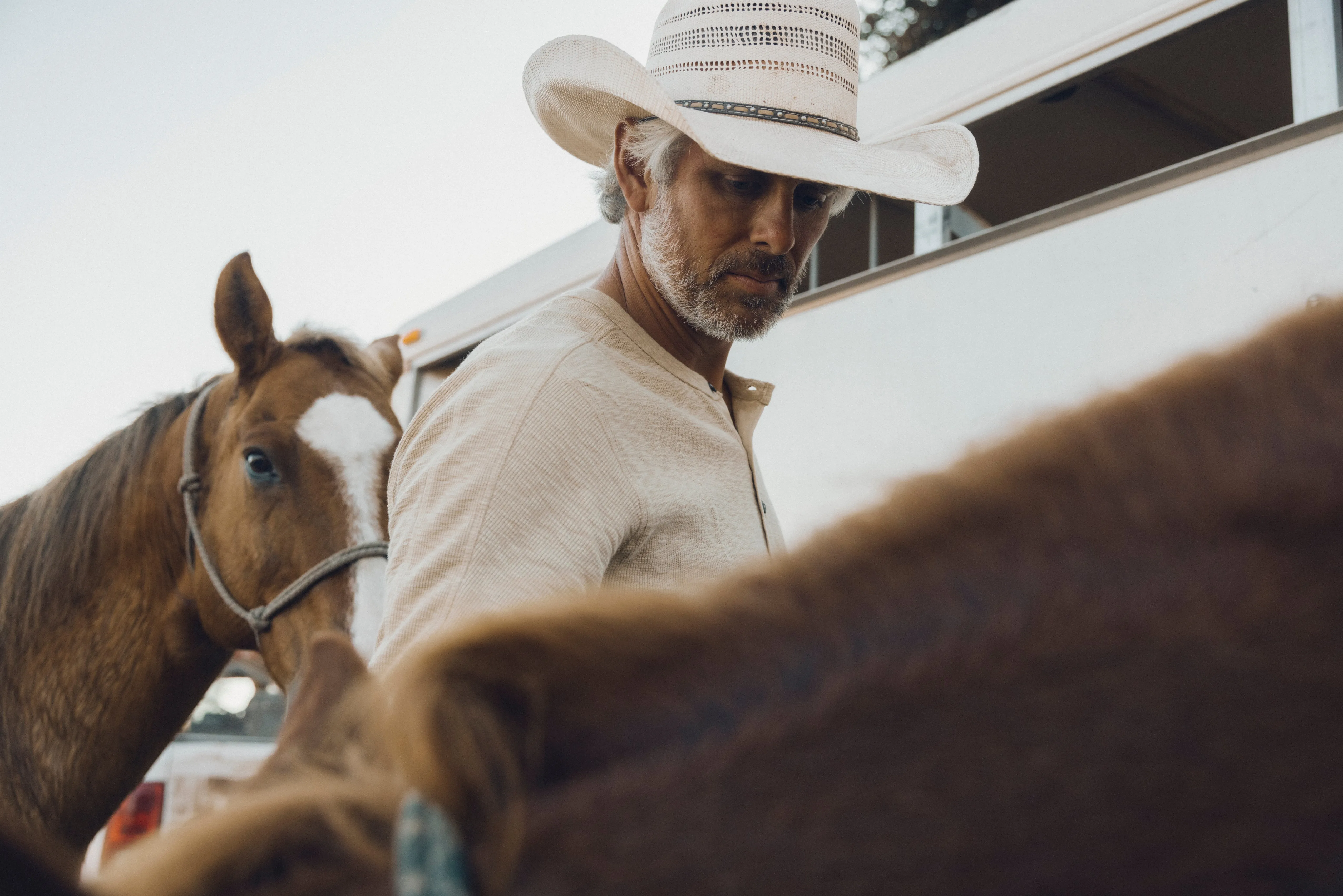 Clint Long Sleeve Waffle Henley - Dried Herb sold by Grayers product image thumbnail 4