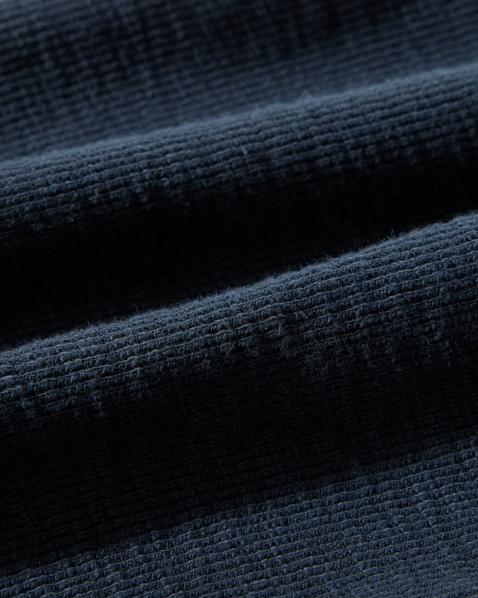 Clint Long Sleeve Waffle Henley - Dark Navy sold by Grayers product image thumbnail 4