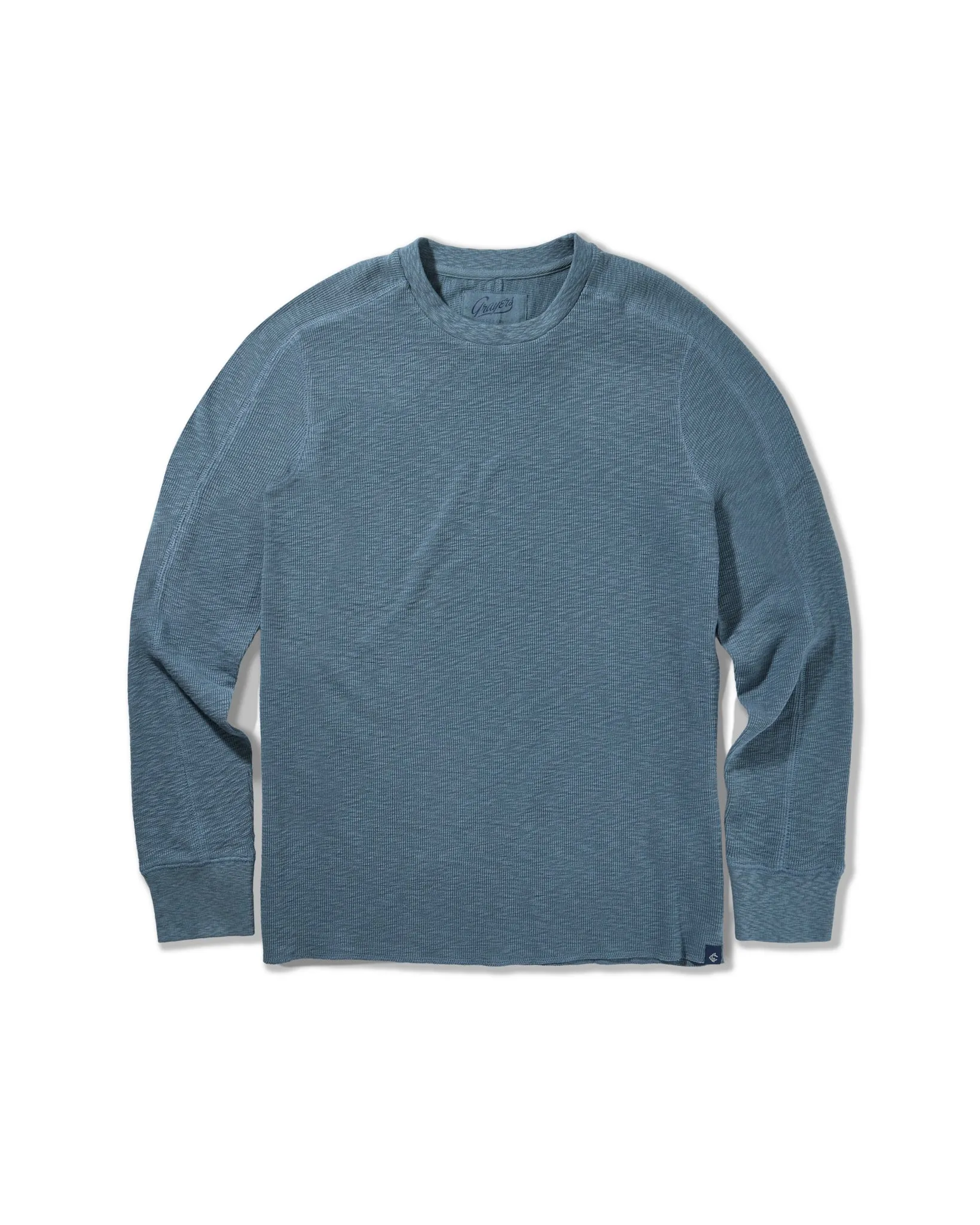 Clint Waffle Cotton Crew - Trooper sold by Grayers