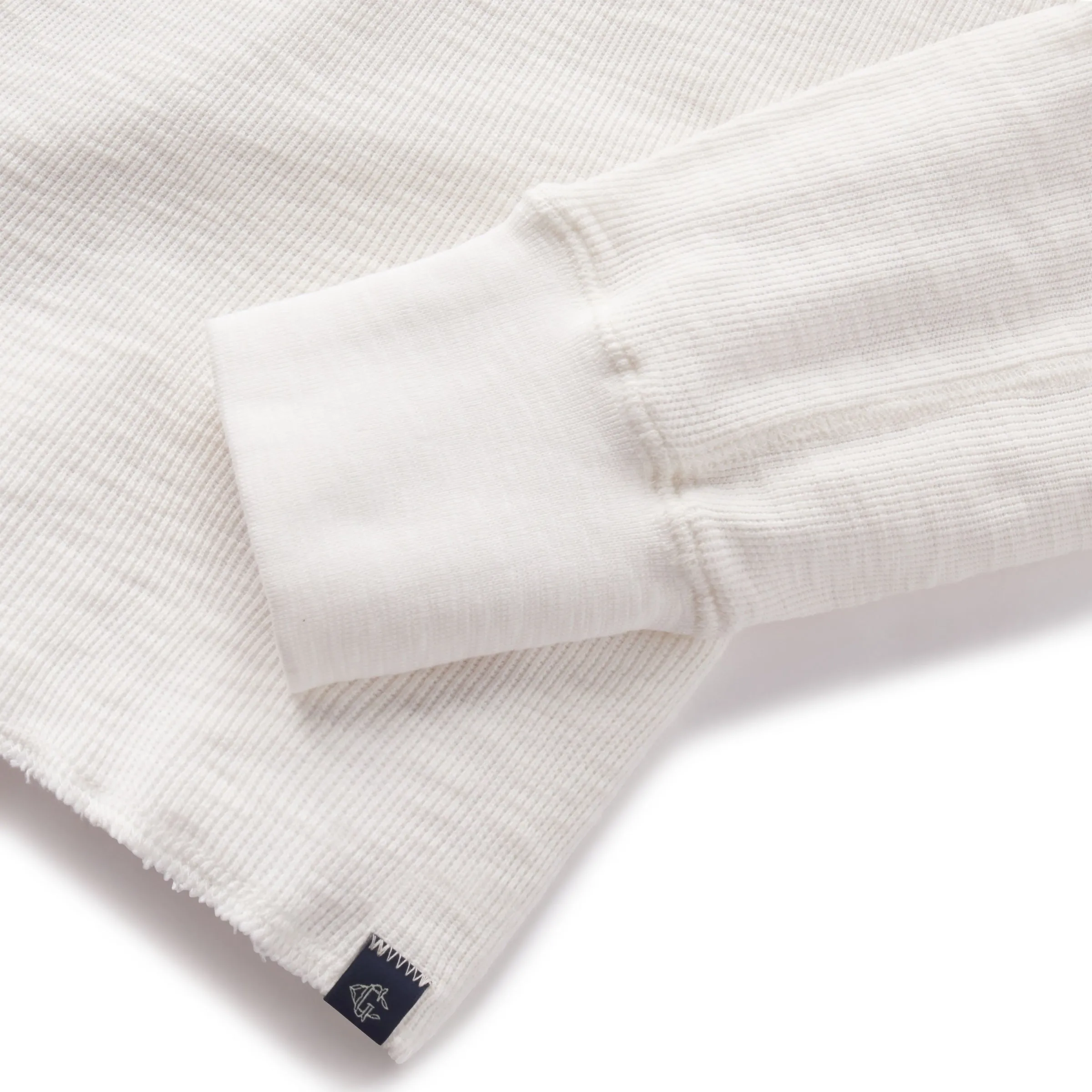 Clint Waffle Cotton Crew - Antique White sold by Grayers product image thumbnail 4