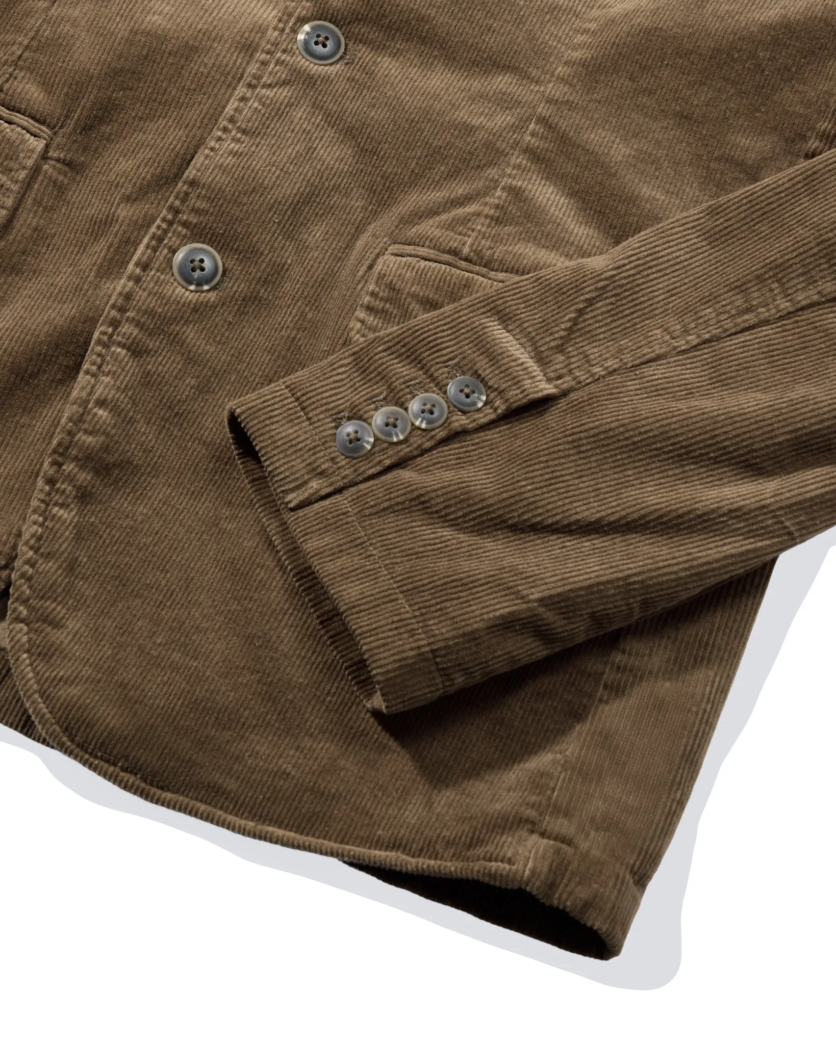 Corduroy Stretch Slim Fit Blazer - Mushroom sold by Grayers product image thumbnail 5