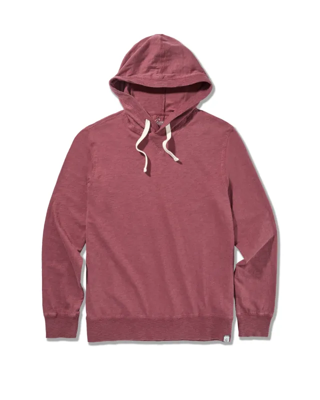 Hewitt Garment Dyed Hoodie - Brandy sold by Grayers
