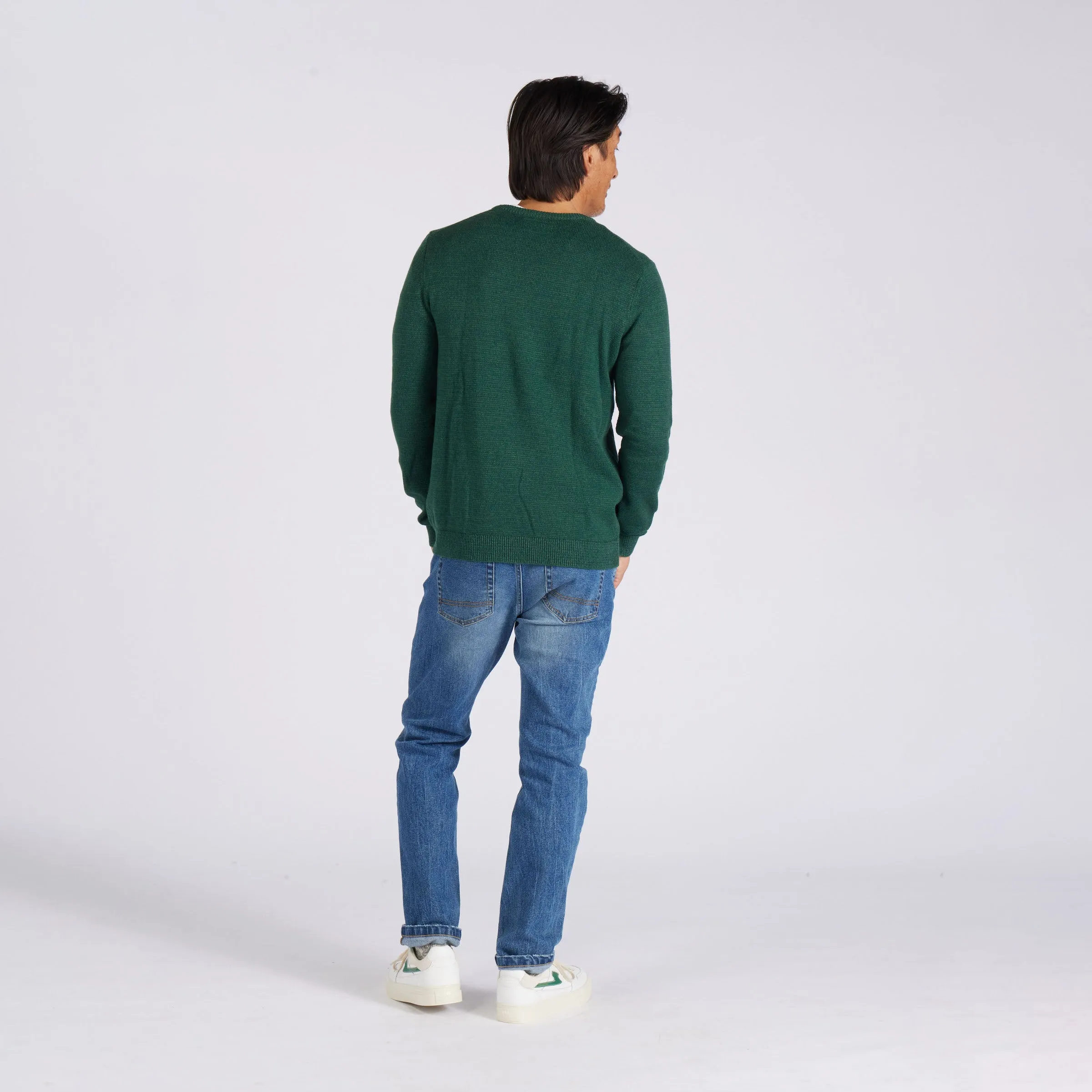 Collegiate Cotton Rich Crew - Forest * sold by Grayers product image thumbnail 5