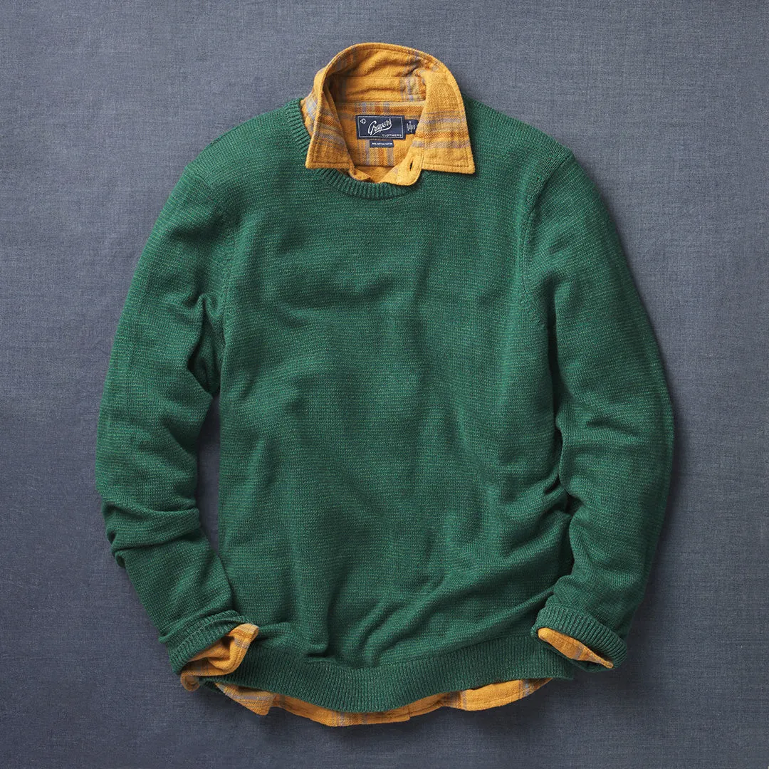 Collegiate Cotton Rich Crew - Forest * sold by Grayers product image thumbnail 3