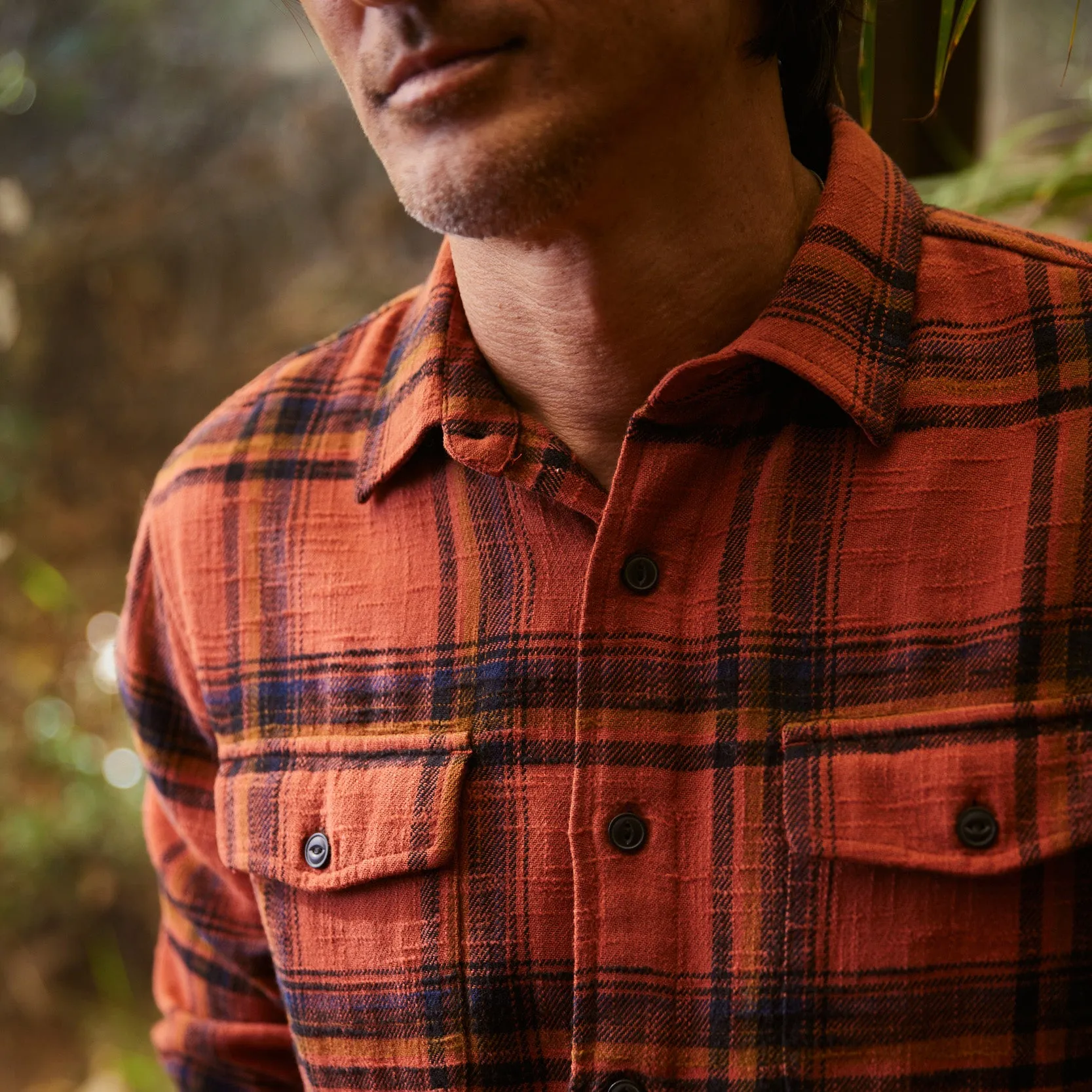 Vintage Slub Twill Shirt - Red Spice Black * sold by Grayers product image thumbnail 4