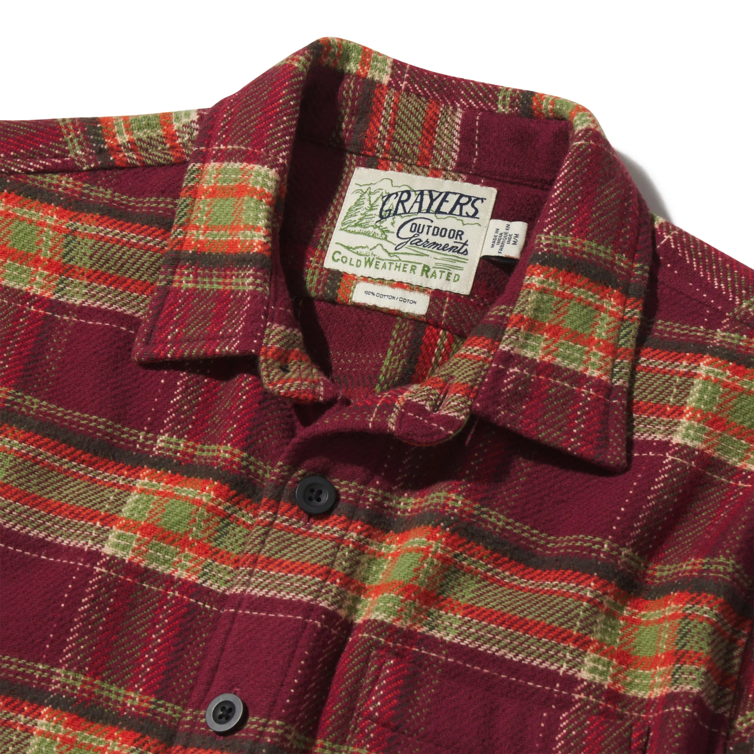Adirondack Heritage Flannel - Burgundy Oil Green sold by Grayers product image thumbnail 2