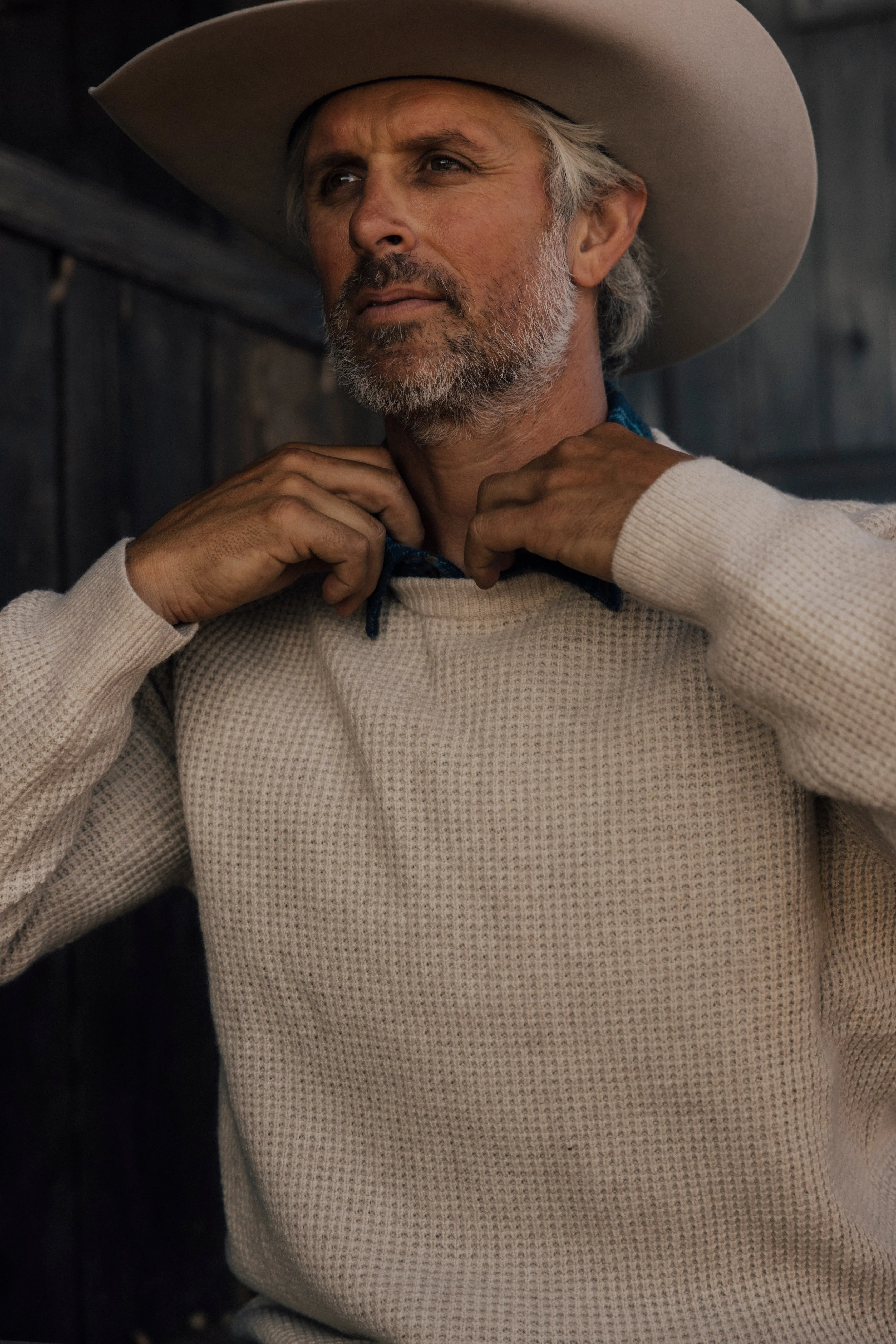 Marlow Raglan Crew - Almond sold by Grayers product image thumbnail 2