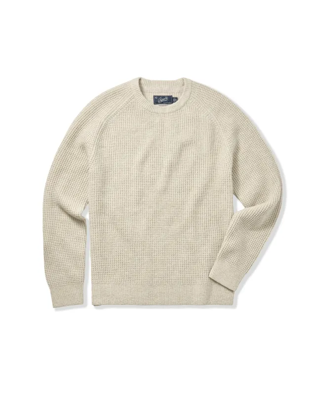 Marlow Raglan Crew - Almond sold by Grayers
