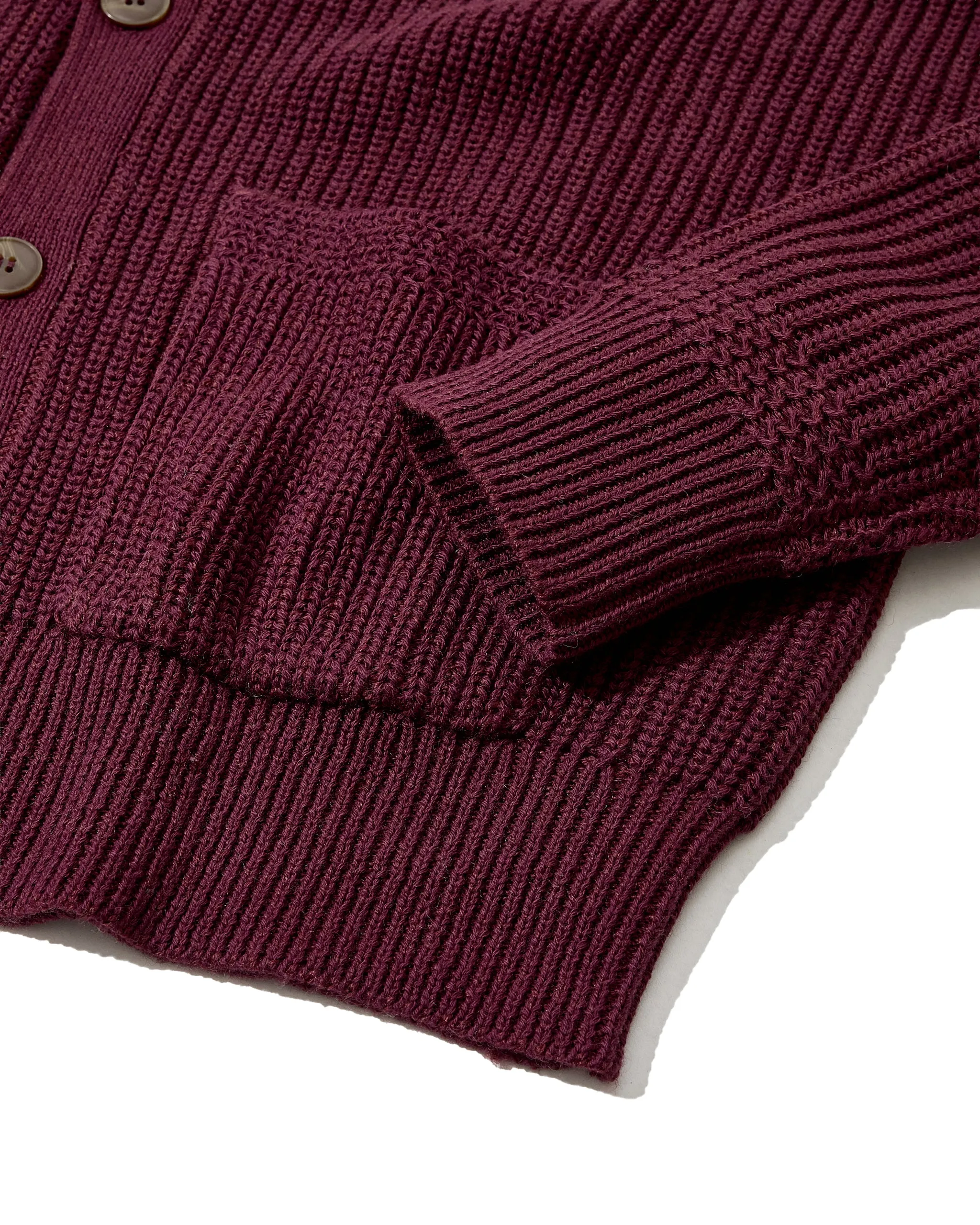Portsmouth Rib Cardigan - Wine sold by Grayers product image thumbnail 3