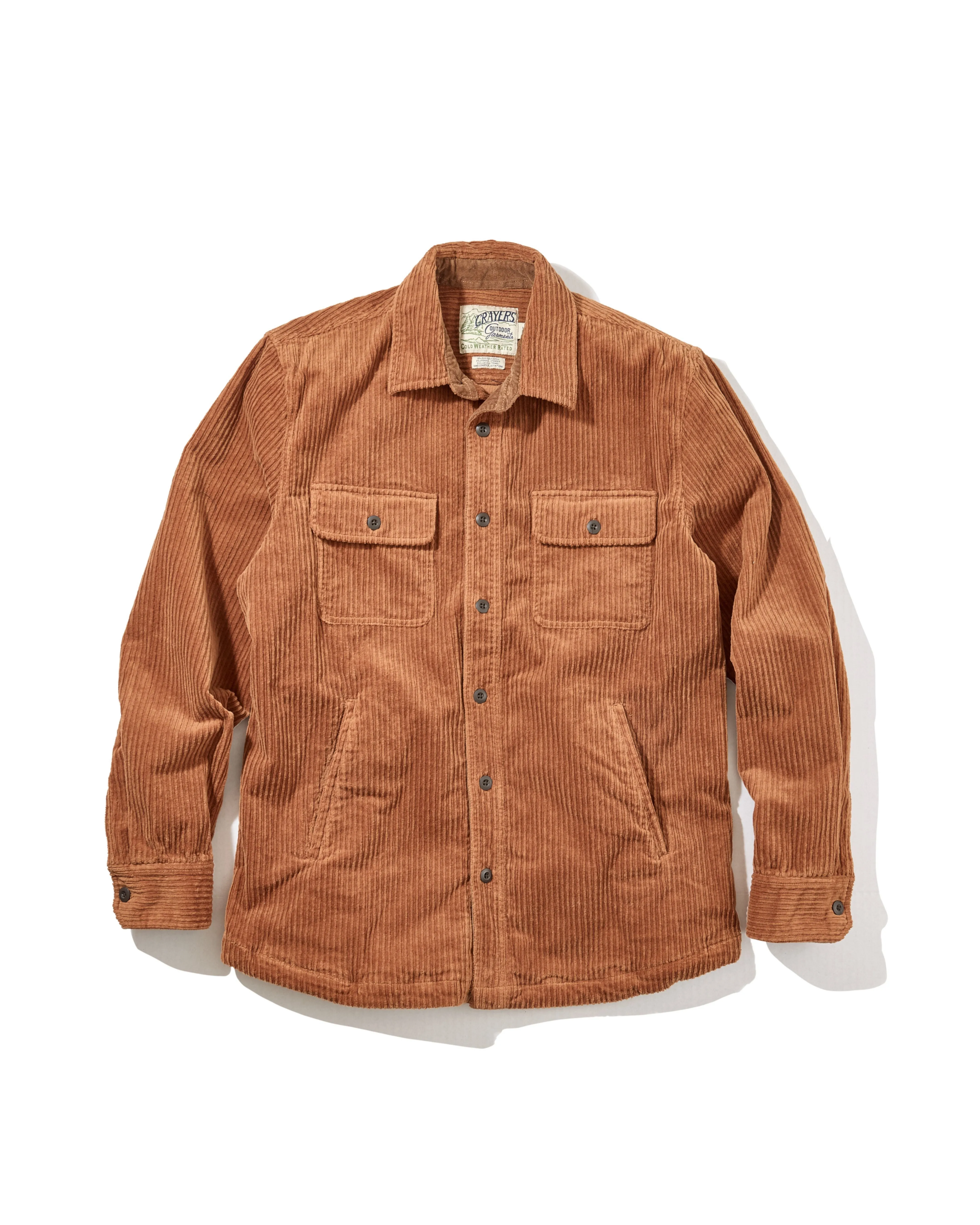 Catalina Rope Cord Shirt Jacket - Cognac sold by Grayers