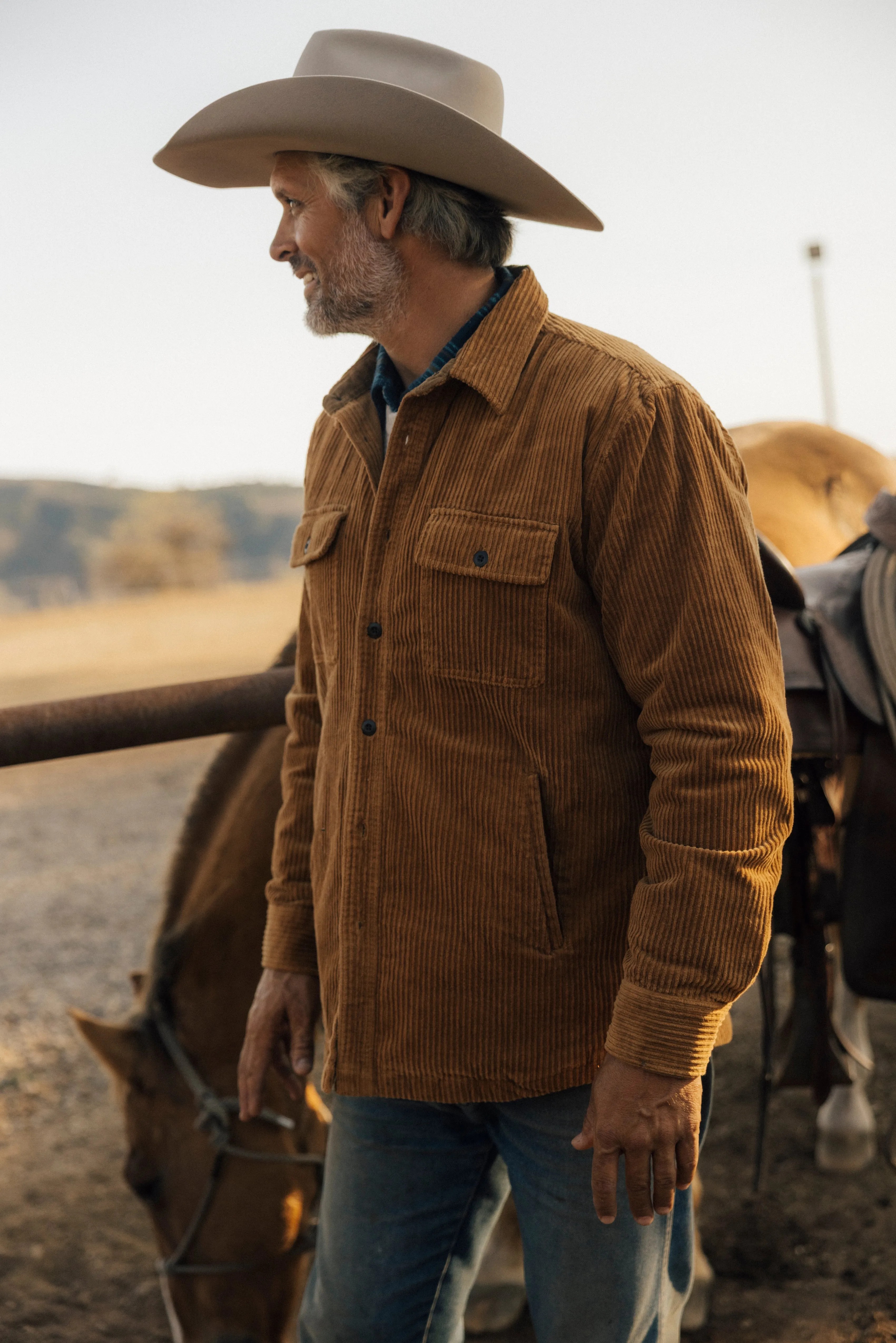 Catalina Rope Cord Shirt Jacket - Cognac sold by Grayers product image thumbnail 3