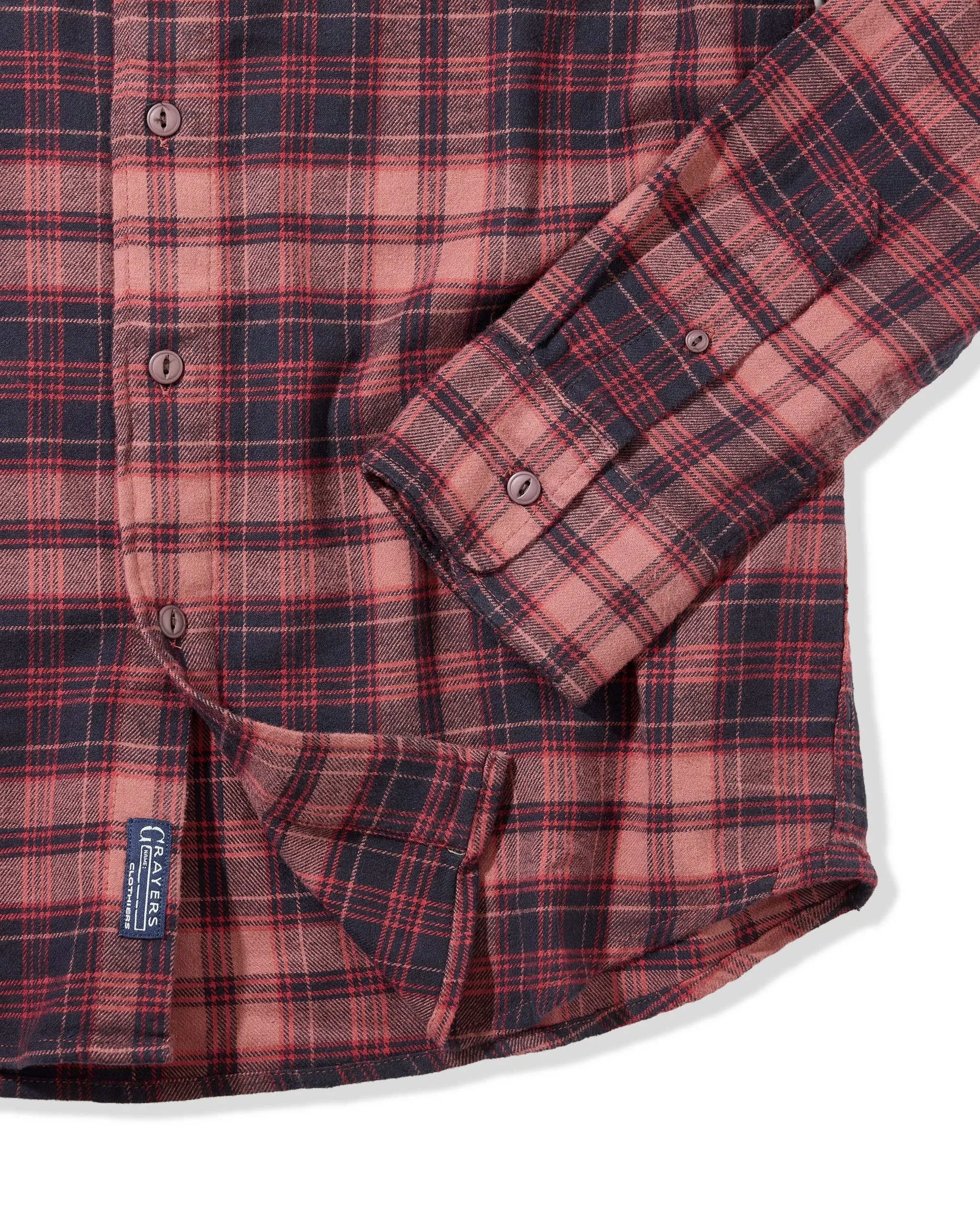 Shady Grove Stretch Flannel - Red Mahogany sold by Grayers product image thumbnail 3