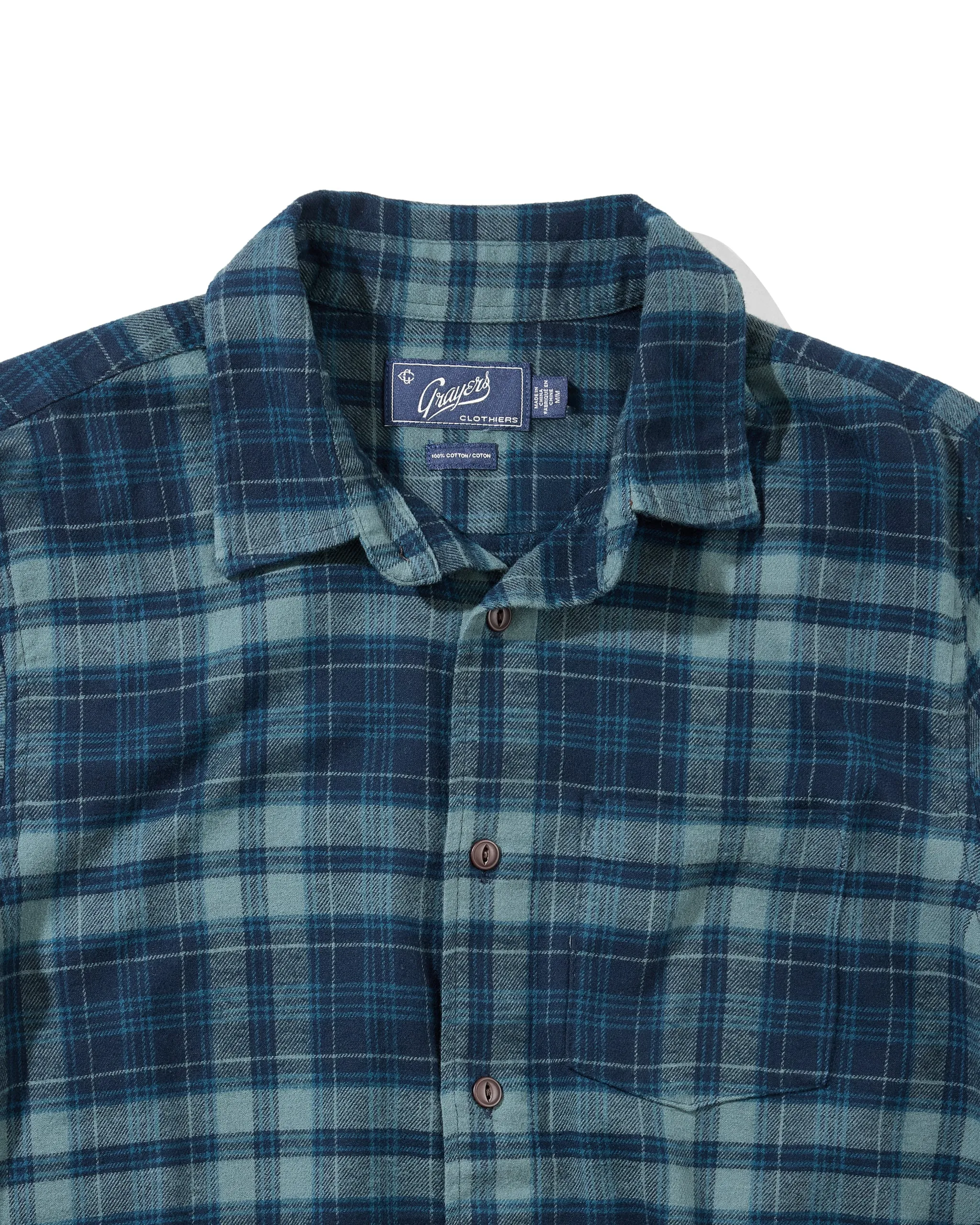 Shady Grove Stretch Flannel - Green Pine sold by Grayers product image thumbnail 5