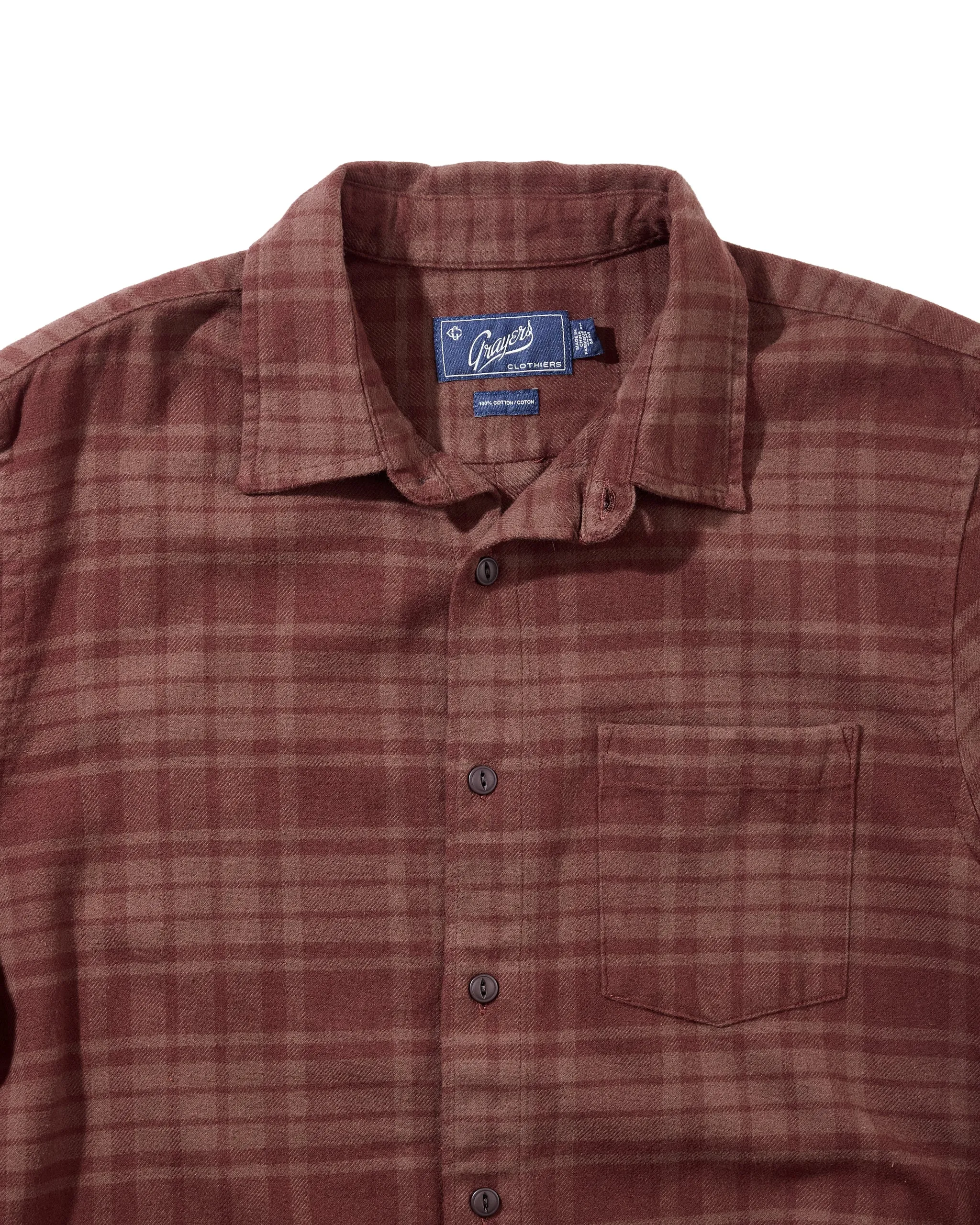 Jaspe Midweight Flannel - Root Beer sold by Grayers product image thumbnail 2