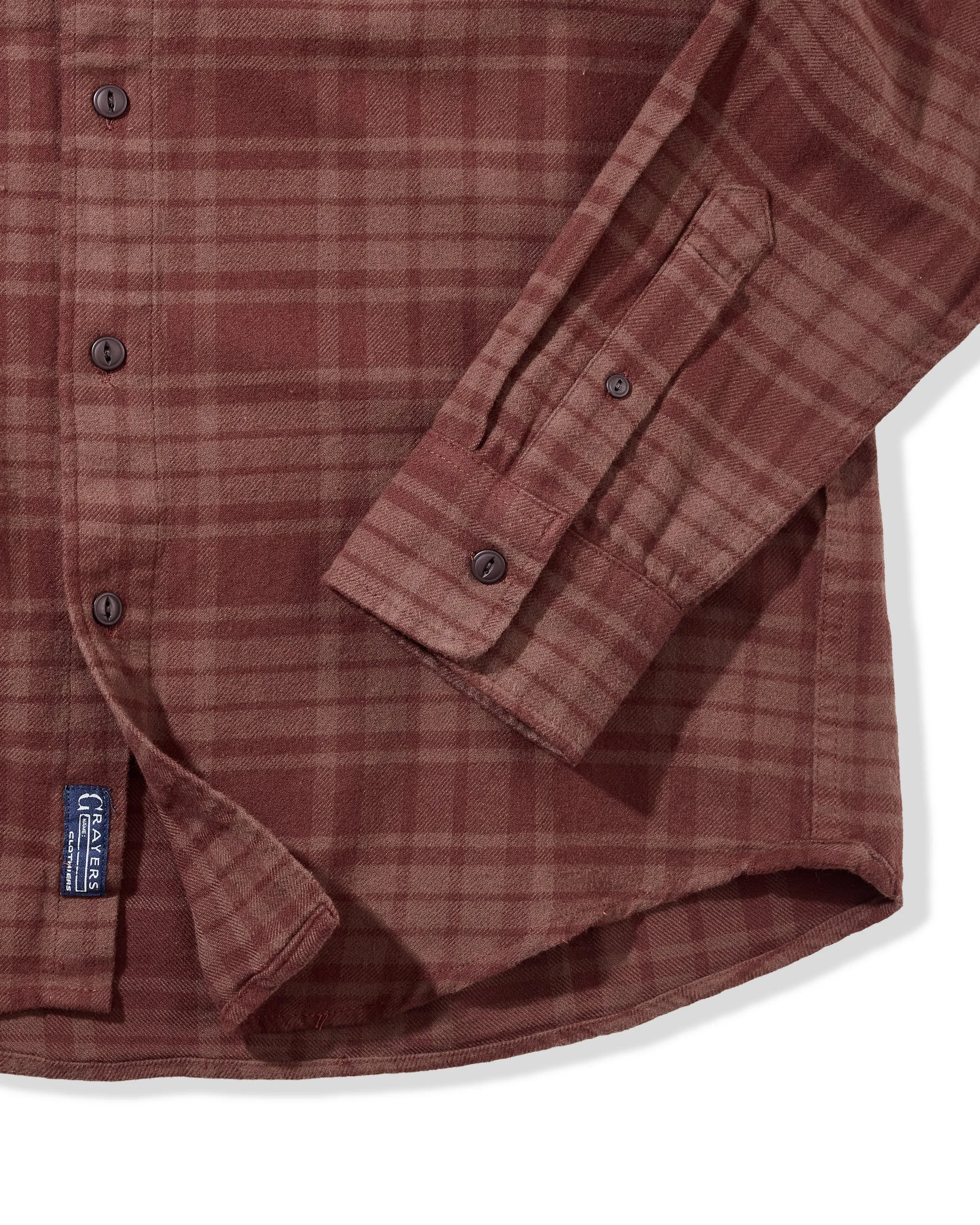 Jaspe Midweight Flannel - Root Beer sold by Grayers product image thumbnail 3