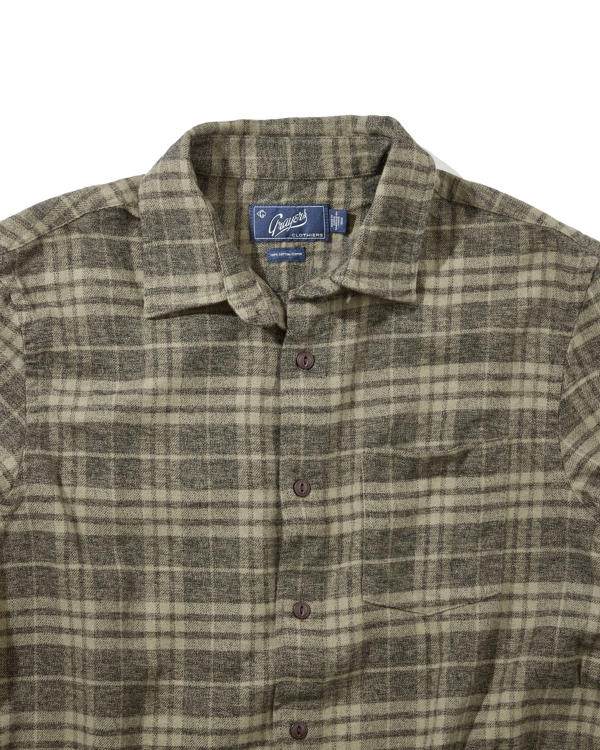 Jaspe Midweight Flannel - Agave Gray sold by Grayers product image thumbnail 2