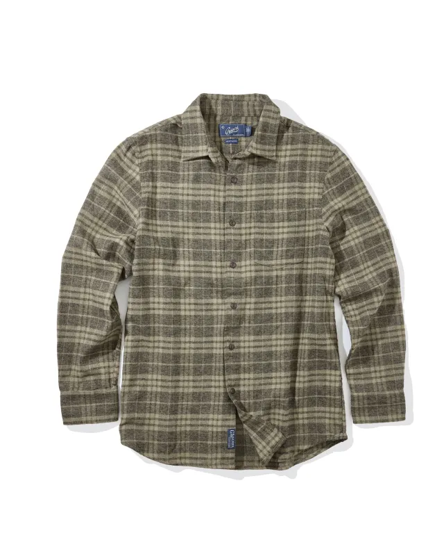 Jaspe Midweight Flannel - Agave Gray sold by Grayers