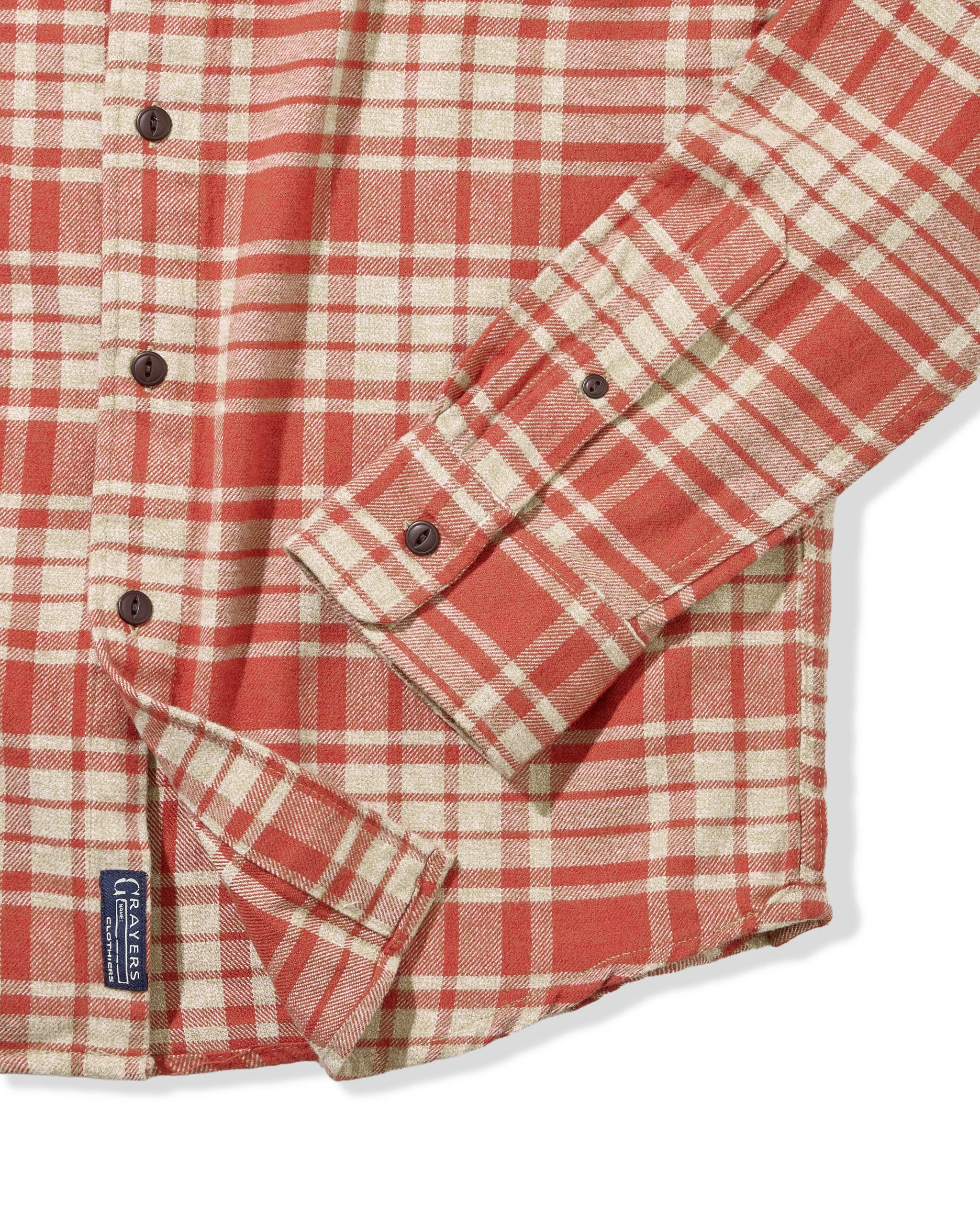 Jaspe Midweight Flannel - Sunset Oatmeal sold by Grayers product image thumbnail 3