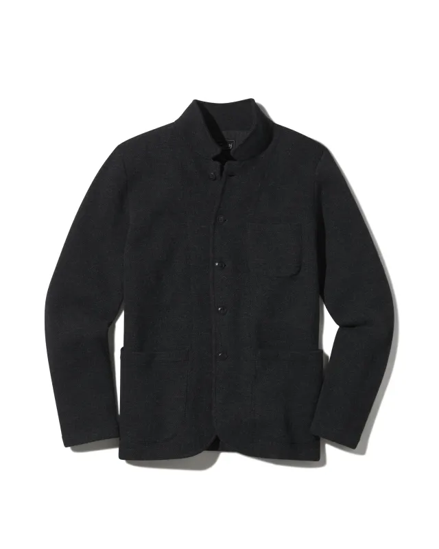 Nelson Jacquard Swacket - Charcoal Marl sold by Grayers