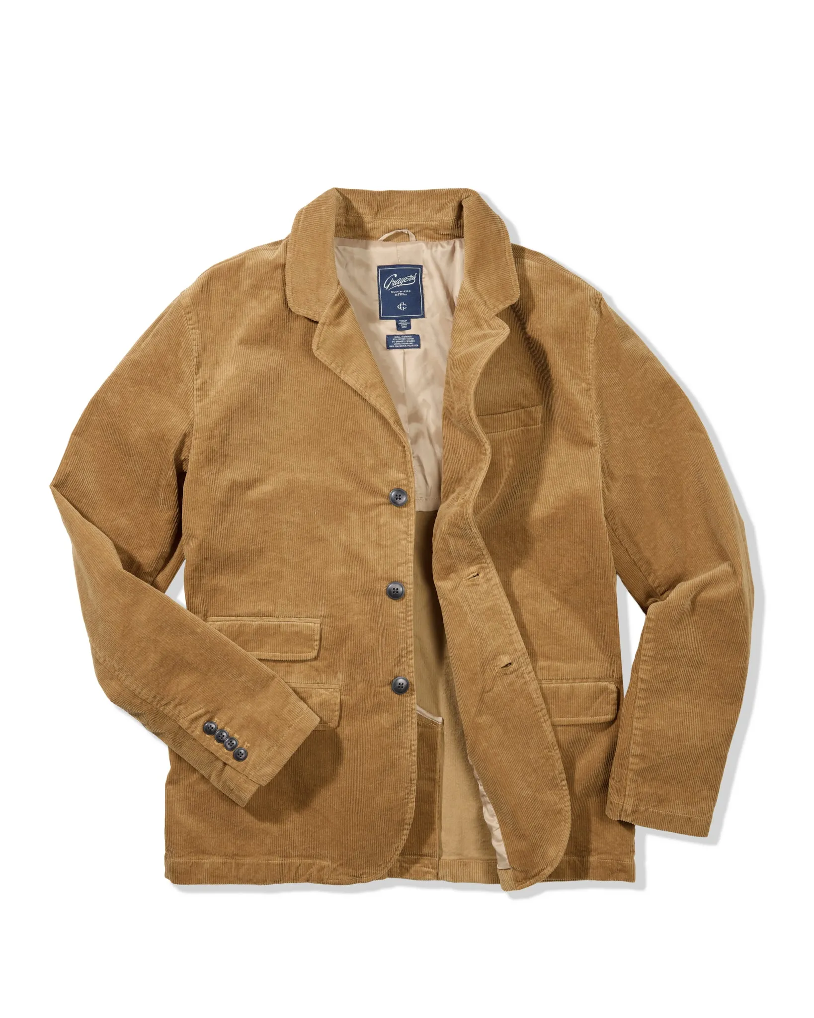 Fleming's English Corduroy Blazer - Saddle sold by Grayers product image thumbnail 2