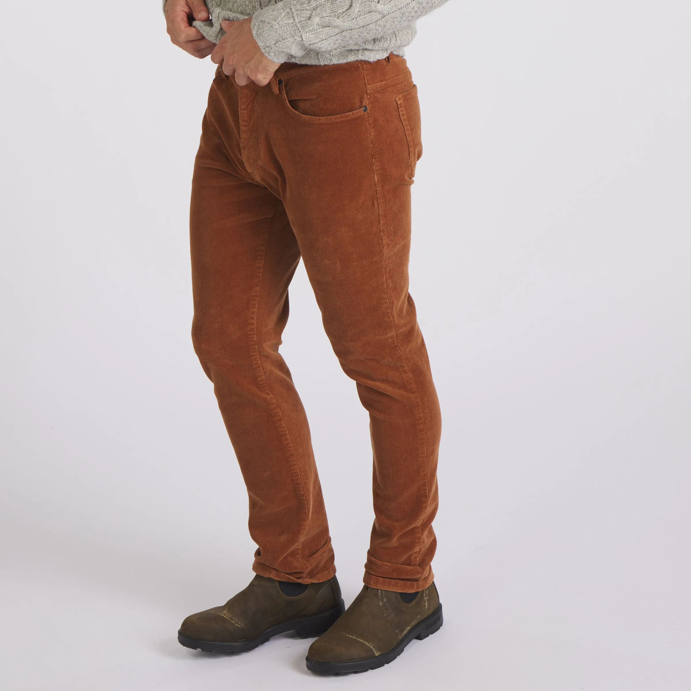 Burlington 5 Pocket Stretch Corduroy - Rawhide sold by Grayers product image thumbnail 4