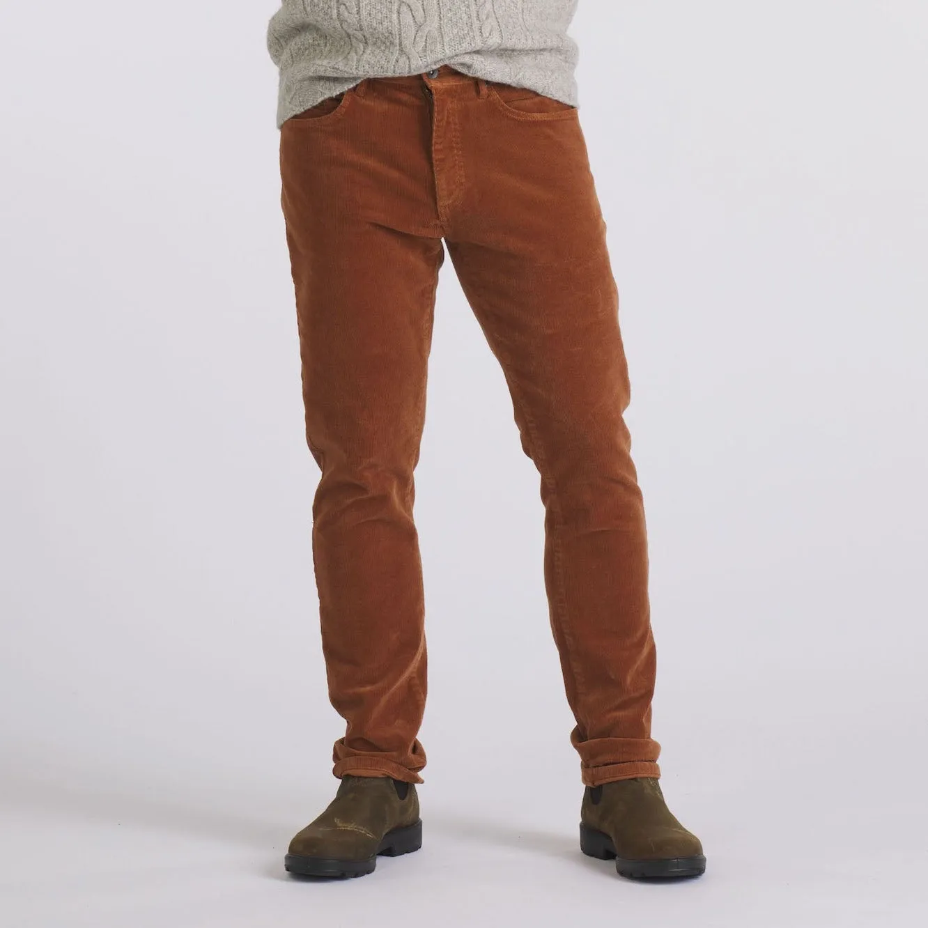 Burlington 5 Pocket Stretch Corduroy - Rawhide sold by Grayers product image thumbnail 5