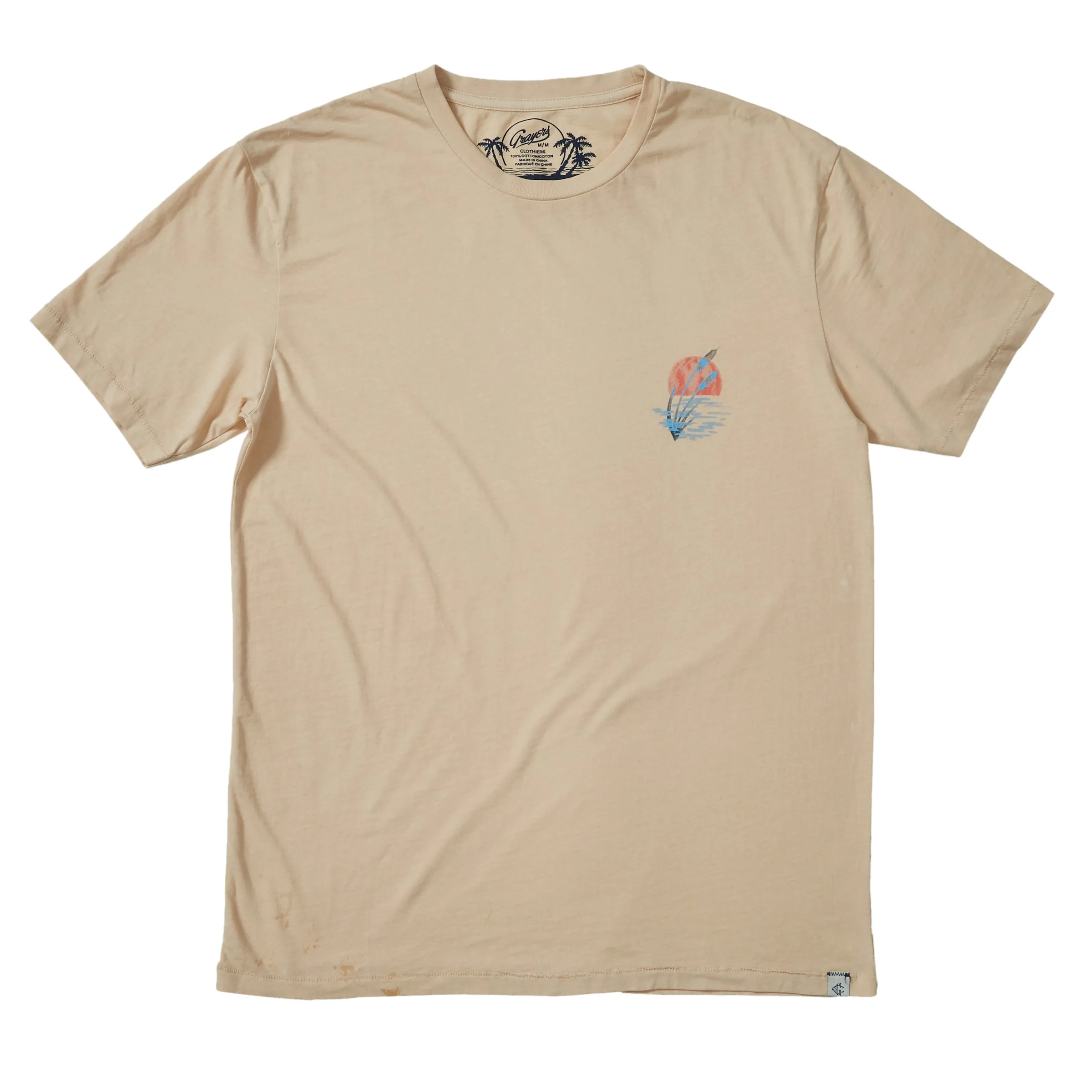 Sun Print Tee - Wheat * sold by Grayers