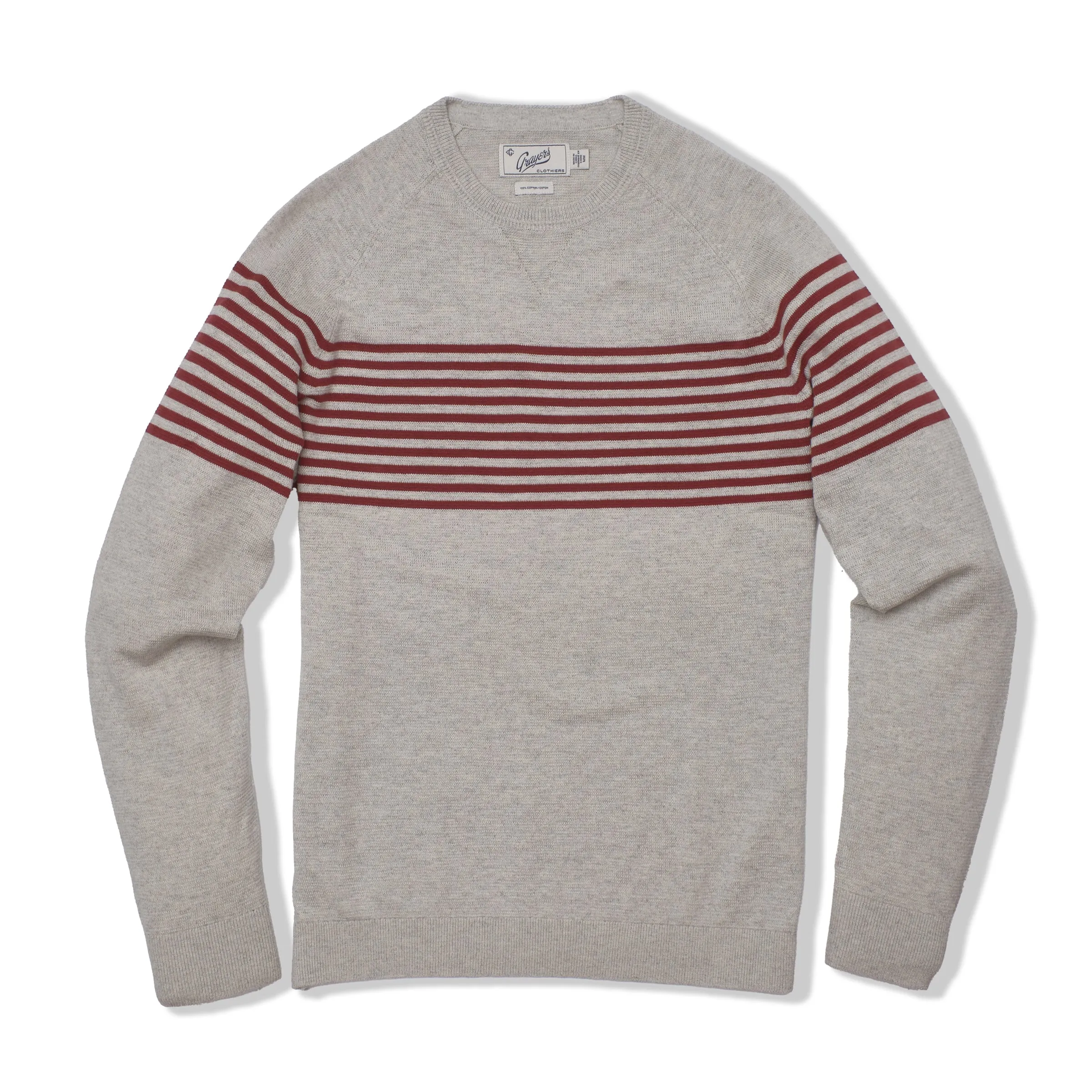 Shore Club Cotton Beach Sweater - Light Gray Orange sold by Grayers product image thumbnail 3