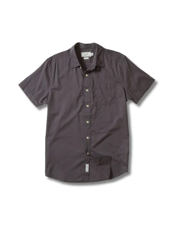 Portofino Featherweight Poplin Short Sleeve Shirt - Forged Iron * sold by Grayers