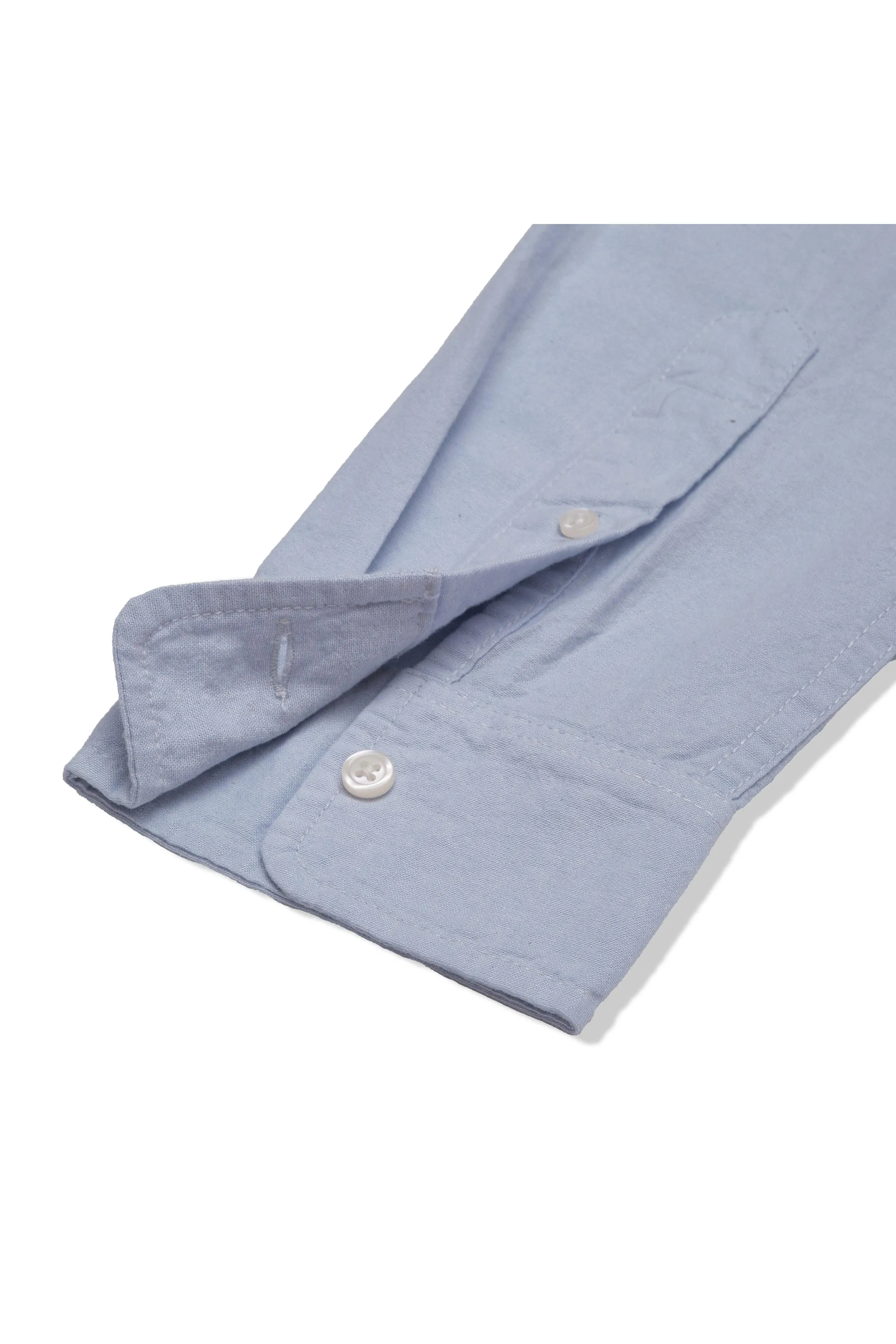 Lightweight Chambray Solid Shirt - Sky Blue sold by Grayers product image thumbnail 3