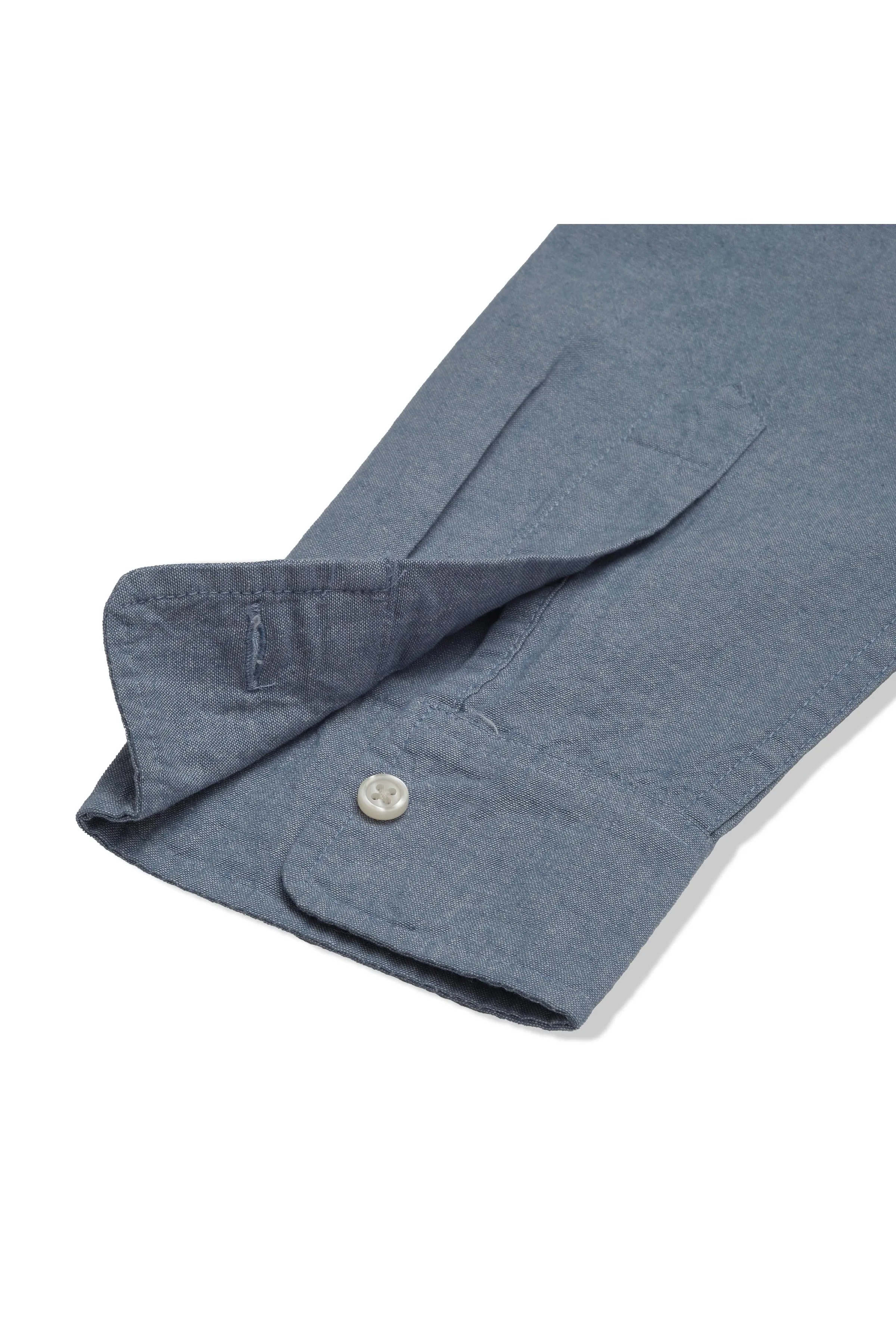 Lightweight Chambray Solid Shirt - Denim Blue sold by Grayers product image thumbnail 3