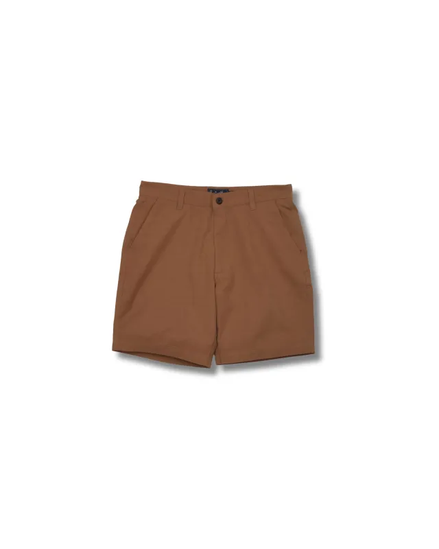 Bimini Linen Blend Shorts 8" - Coffee made by Grayers