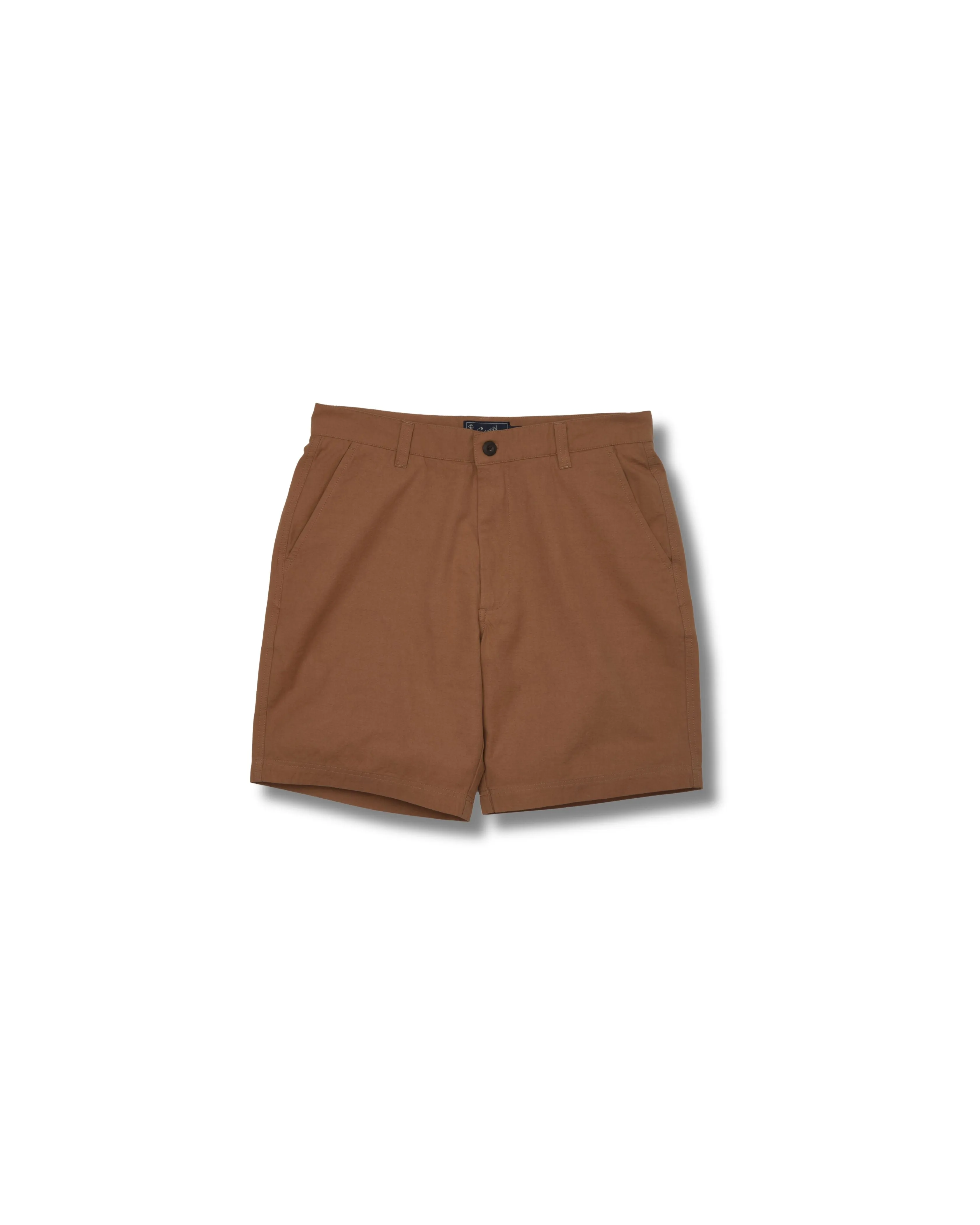Bimini Linen Blend Shorts 8" - Coffee sold by Grayers