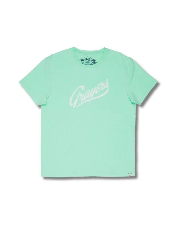 Grayers Print Tee - Seafoam * sold by Grayers