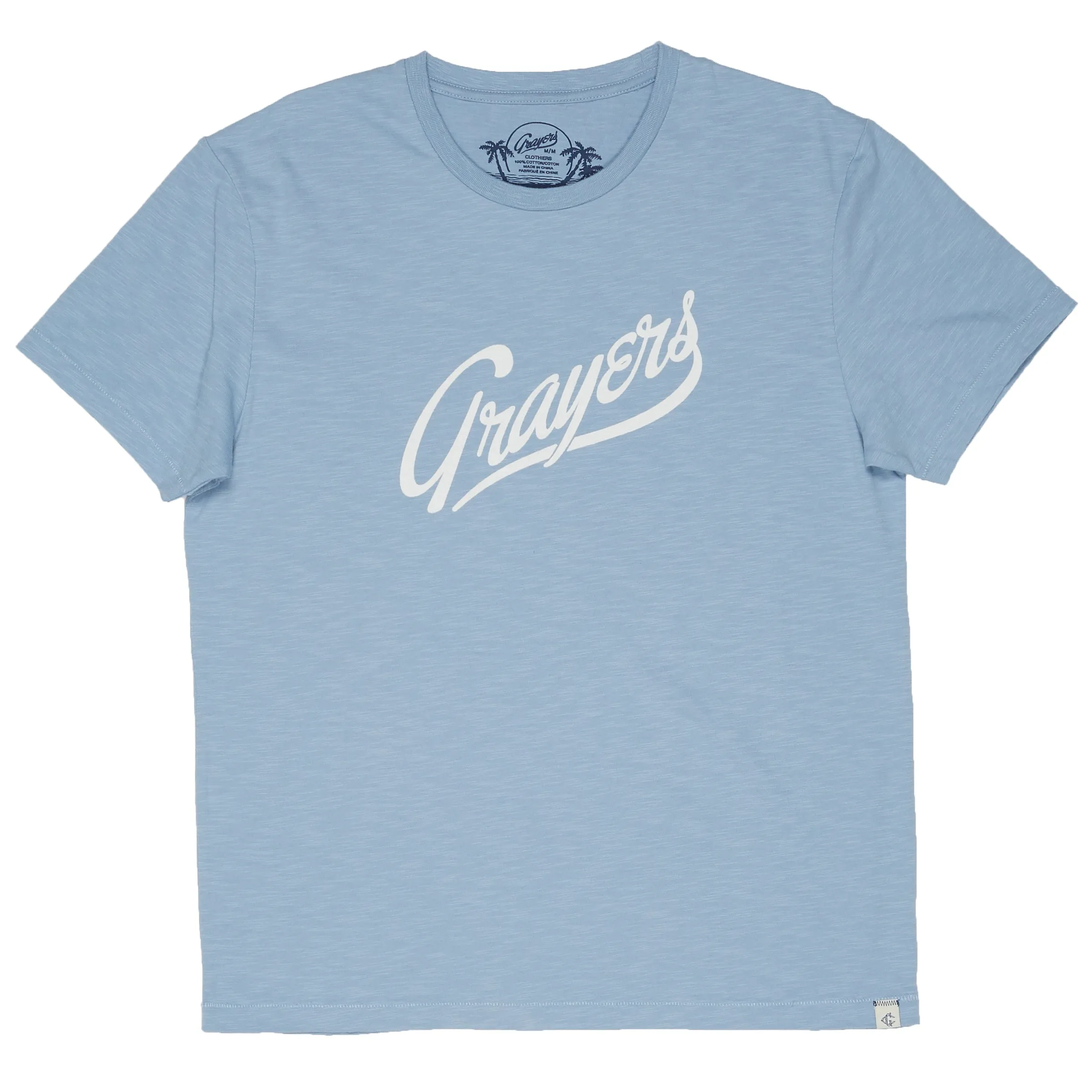 Grayers Print Tee - Ashley Blue * sold by Grayers