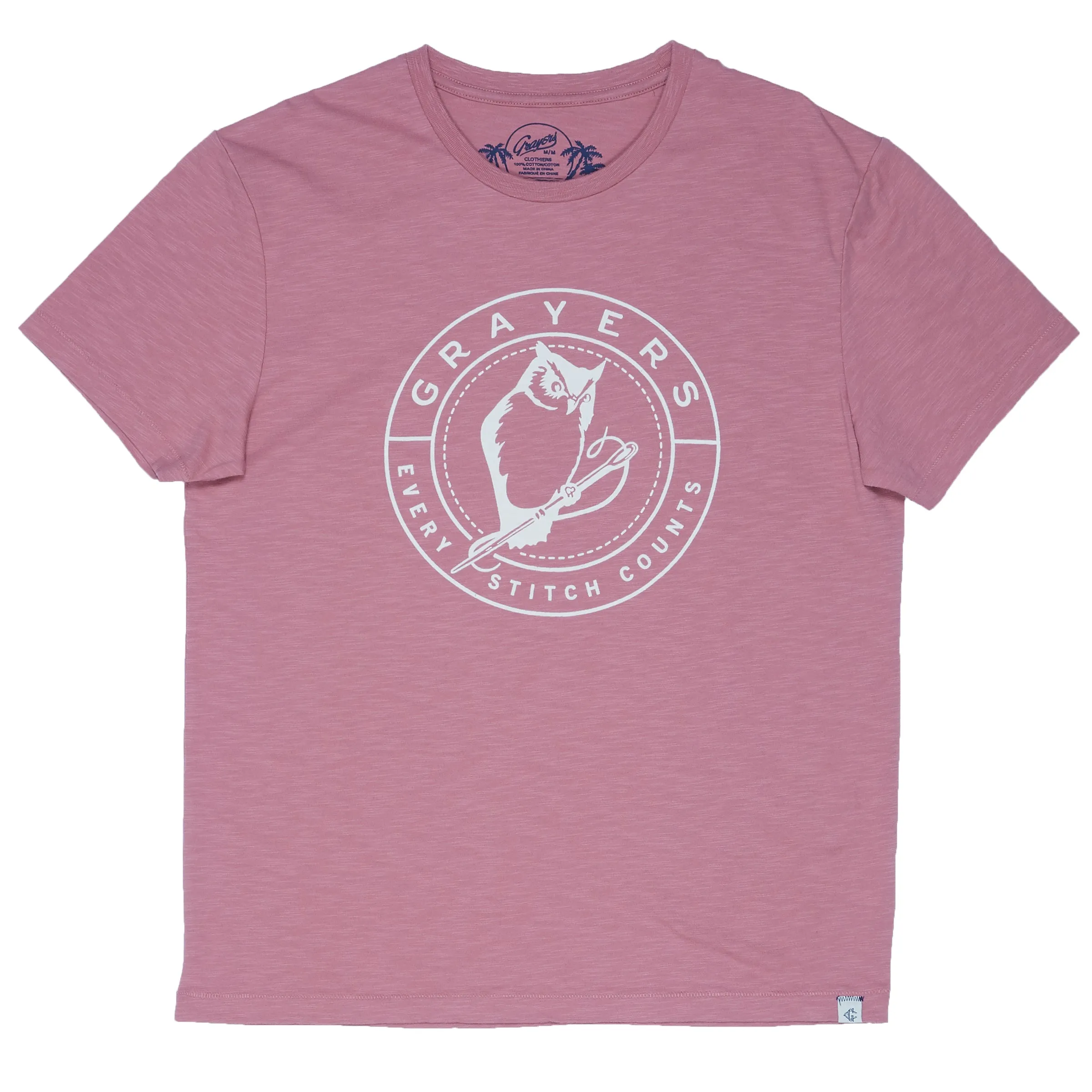 Owl Print Tee - Mesa Rose * sold by Grayers