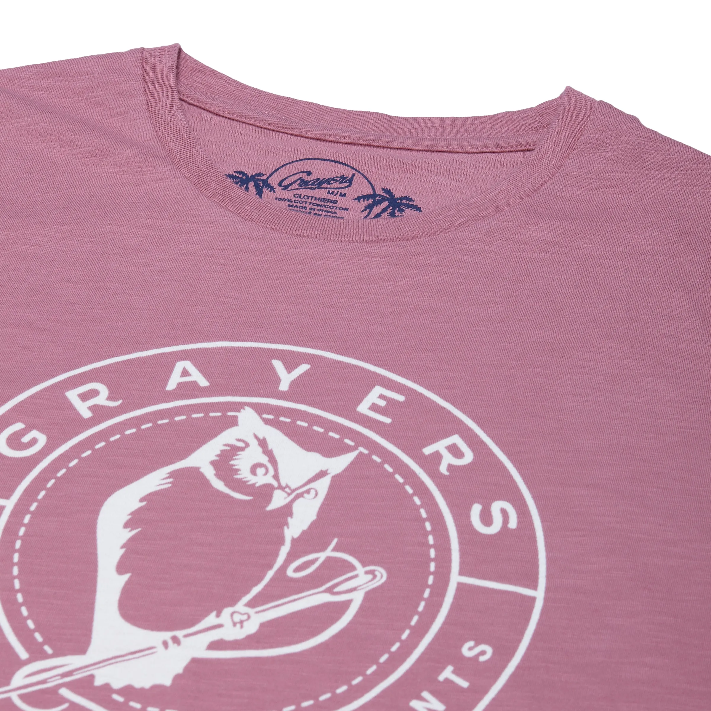 Owl Print Tee - Mesa Rose * sold by Grayers product image thumbnail 4