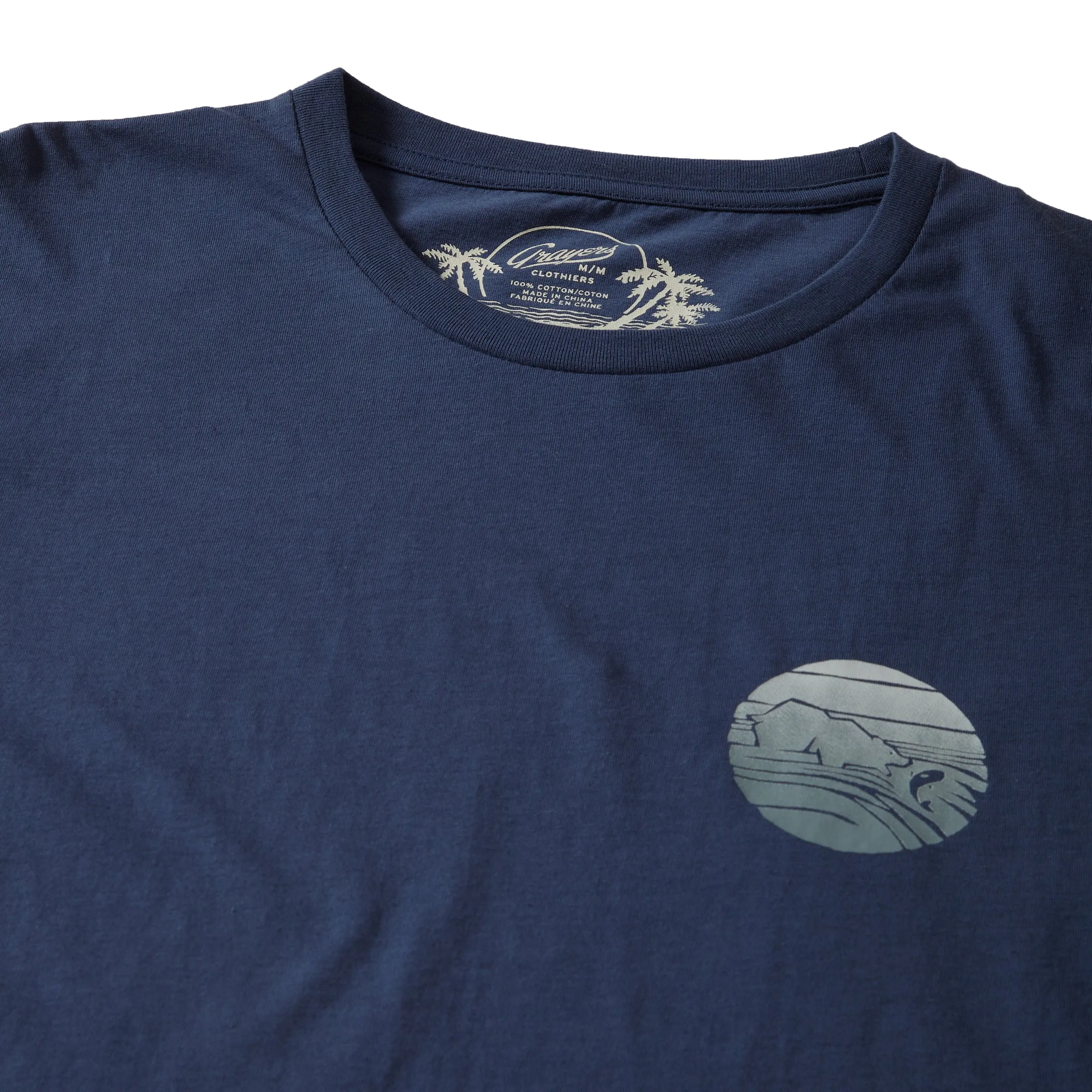 Bear Fishing Graphic Tee - Blue Indigo * sold by Grayers product image thumbnail 2