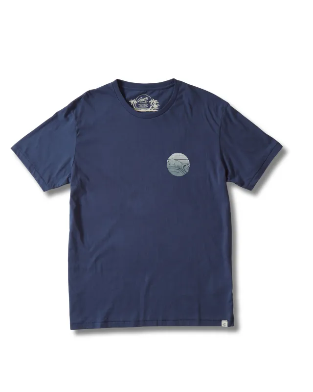 Bear Fishing Graphic Tee - Blue Indigo * sold by Grayers