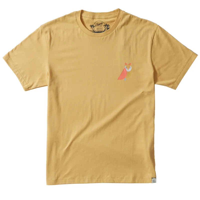 Retro Owl Print Tee - New Wheat * sold by Grayers