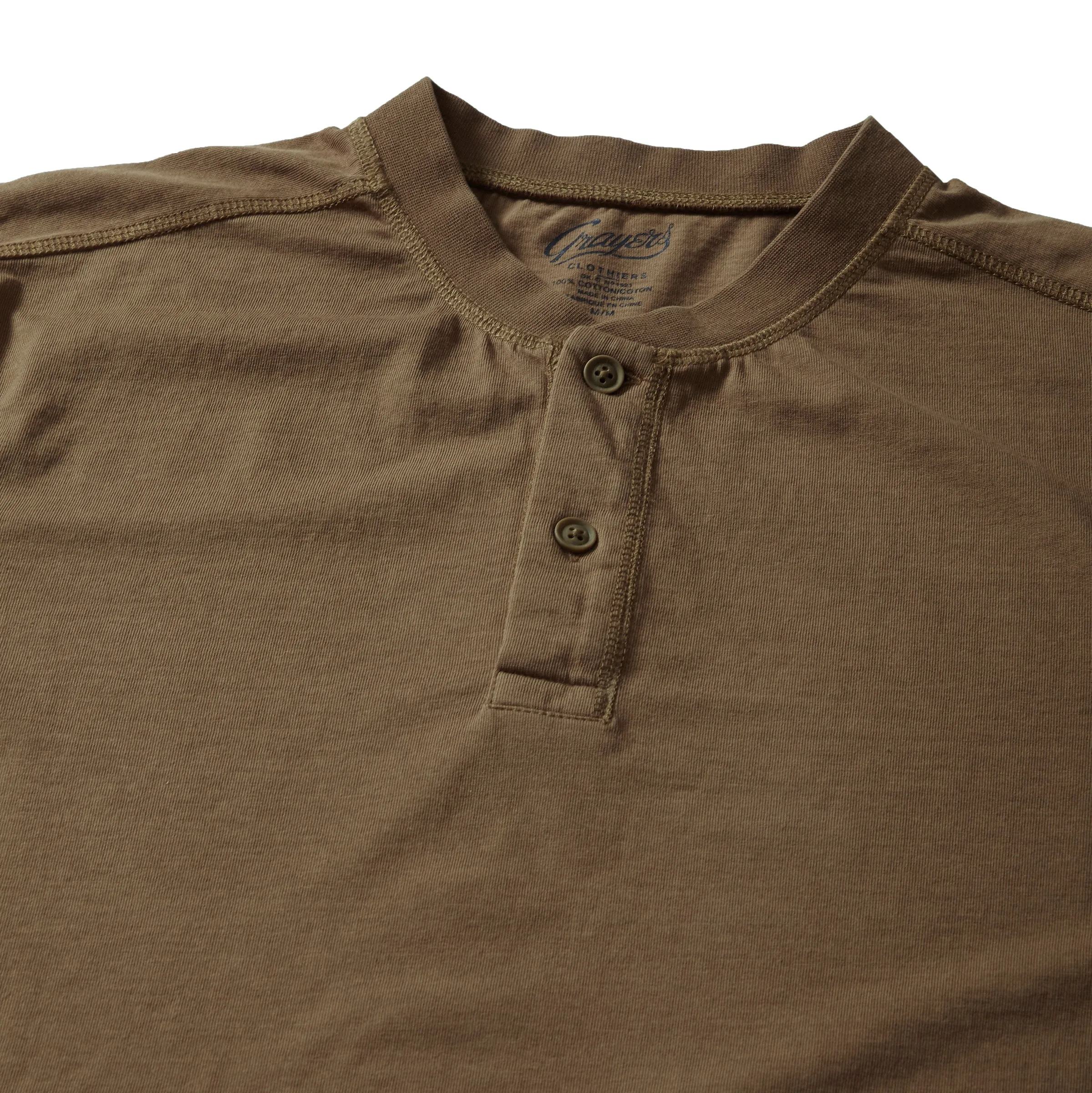 Cooper Short Sleeve Henley - Butternut * sold by Grayers product image thumbnail 2