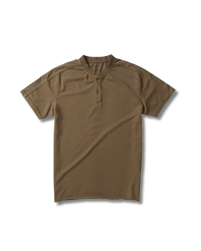 Cooper Short Sleeve Henley - Butternut * sold by Grayers