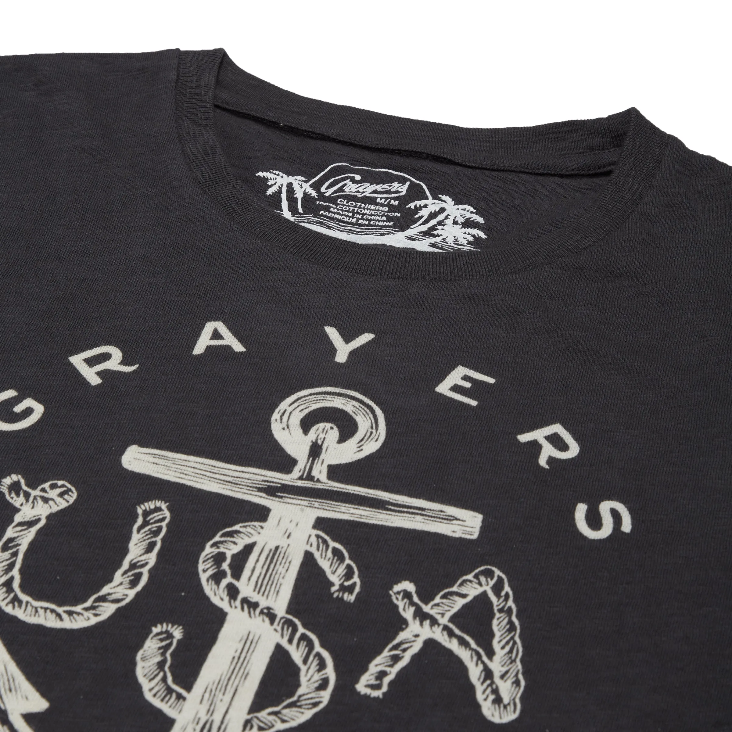Anchor Print Tee - Forged Iron * sold by Grayers product image thumbnail 4