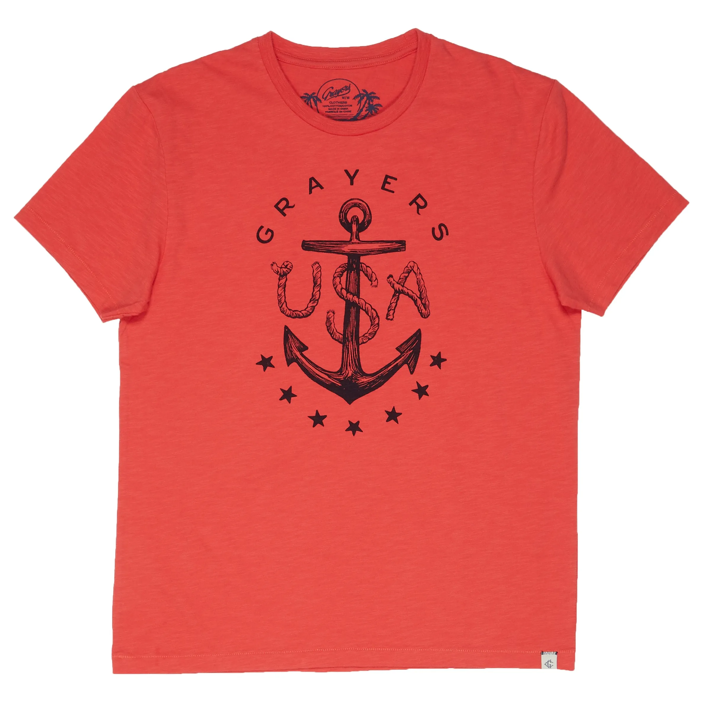 Anchor Print Tee - Chrysanthemum * sold by Grayers