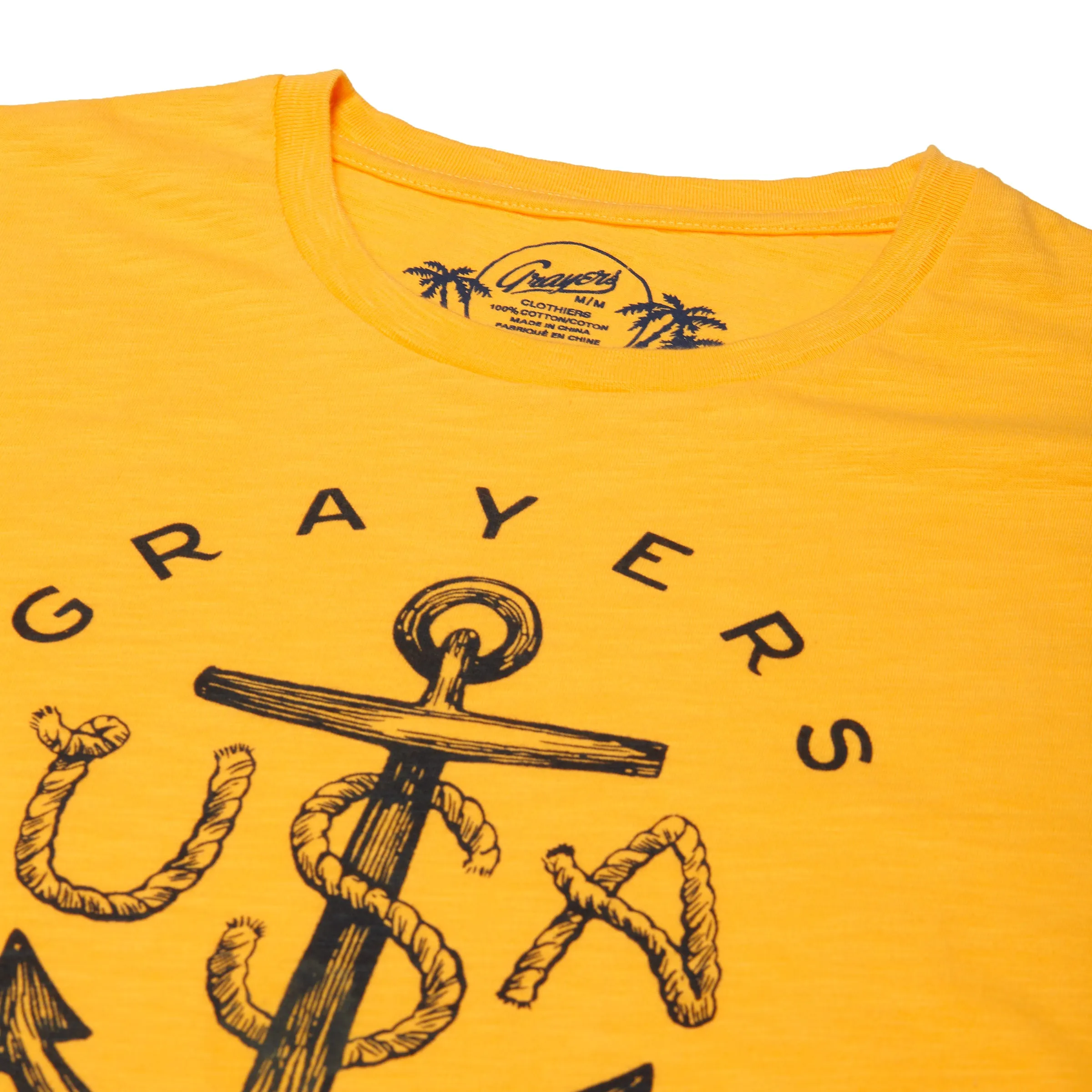 Anchor Print Tee - Chamois * sold by Grayers product image thumbnail 2