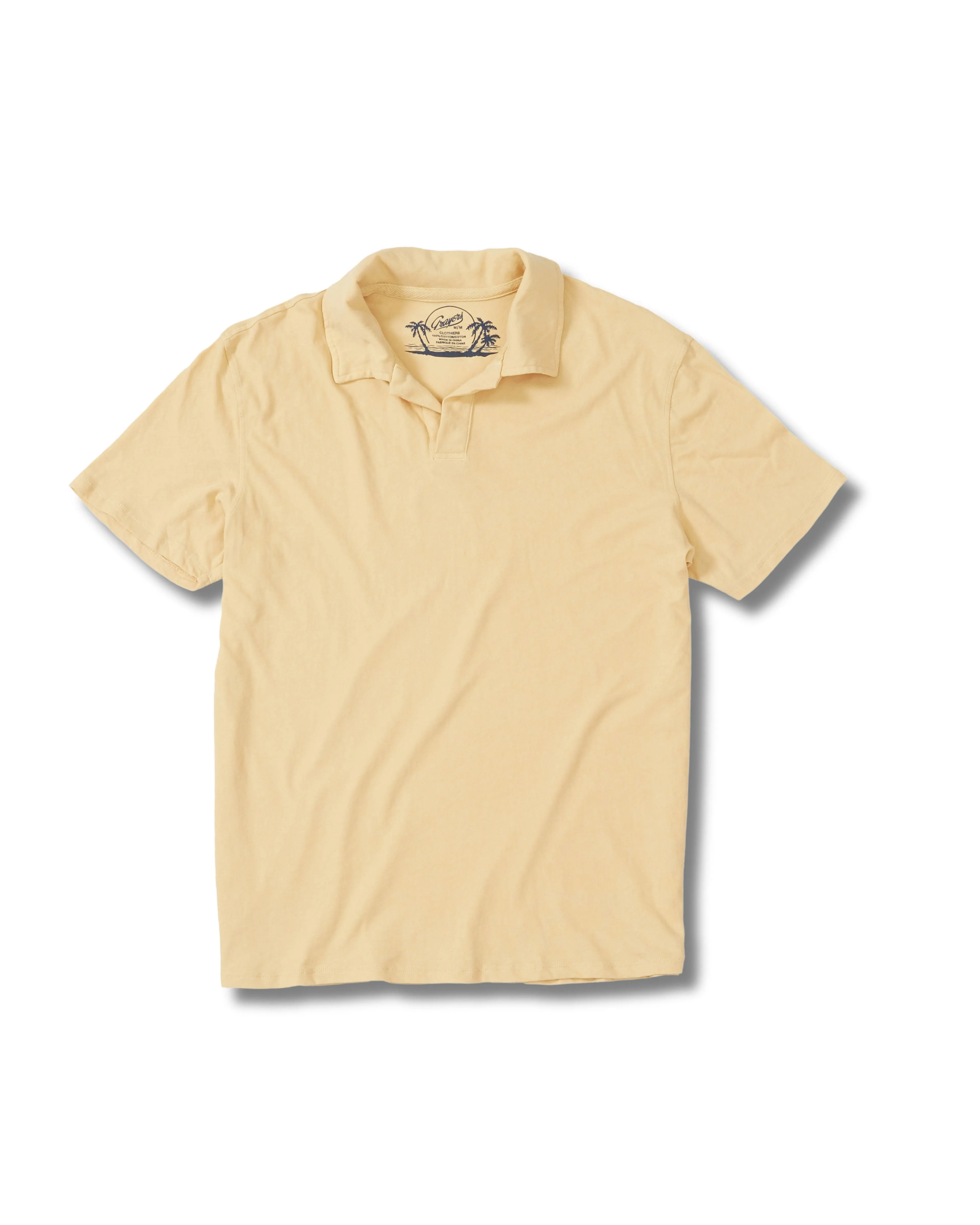 Acme Johnny Collar Polo - New Wheat * sold by Grayers
