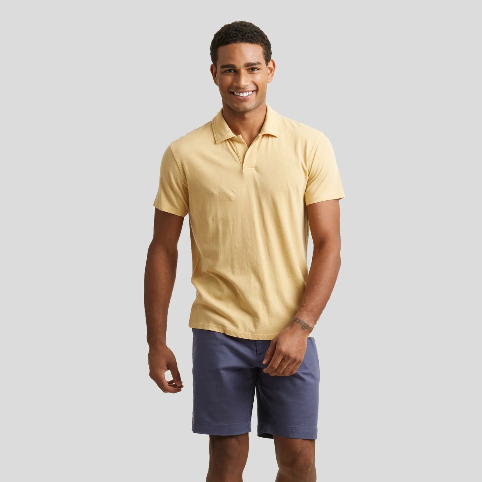 Acme Johnny Collar Polo - New Wheat * sold by Grayers product image thumbnail 2