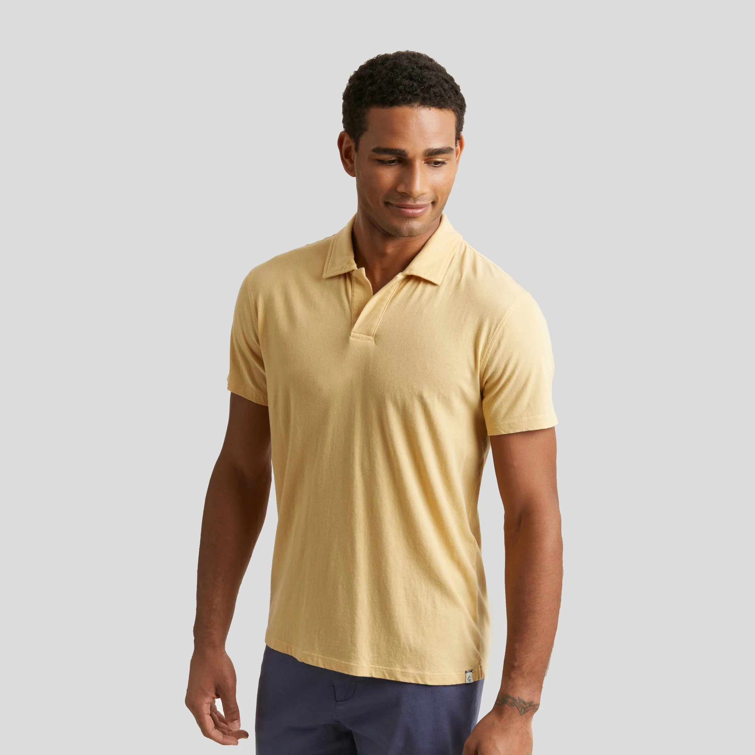 Acme Johnny Collar Polo - New Wheat * sold by Grayers product image thumbnail 3