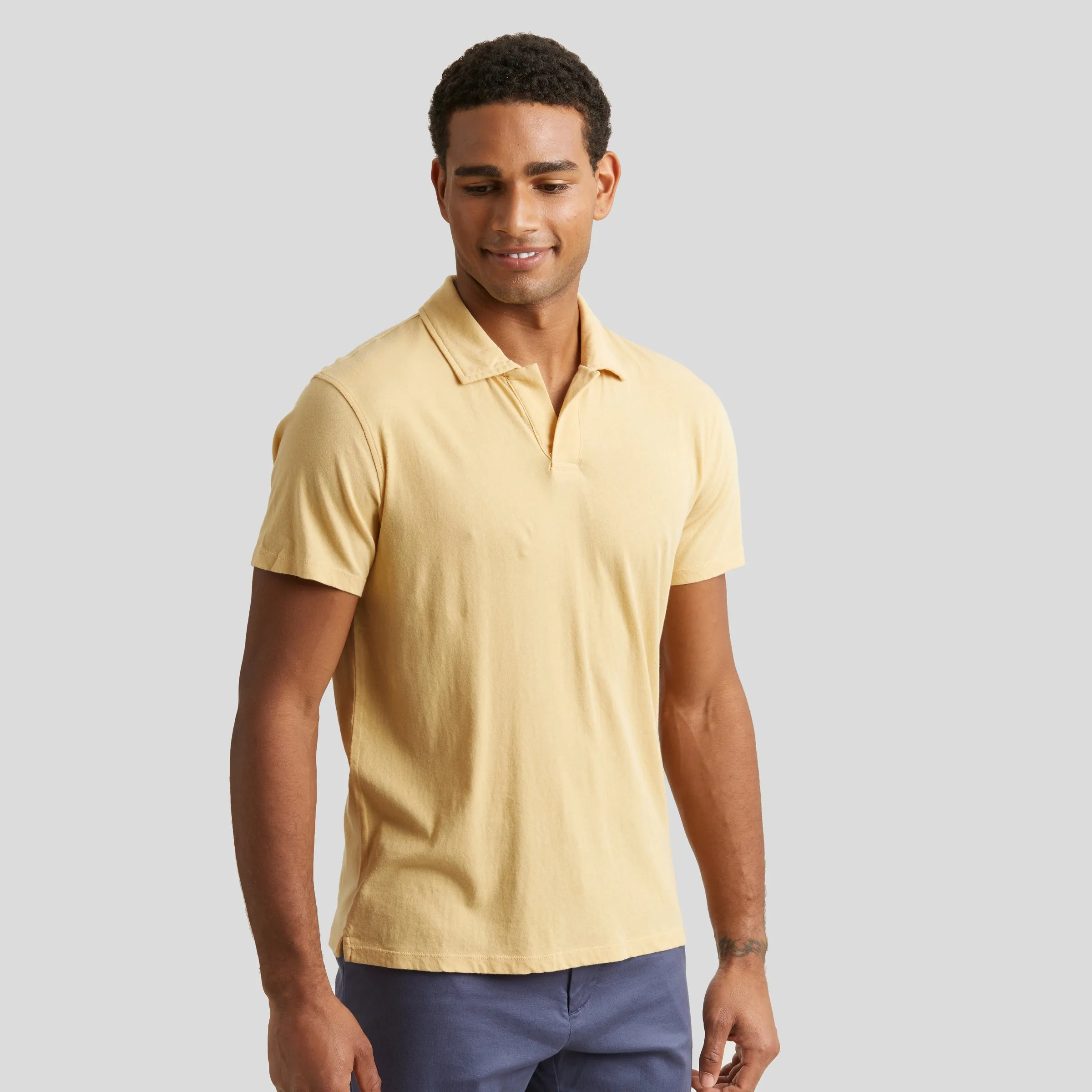 Acme Johnny Collar Polo - New Wheat * sold by Grayers product image thumbnail 4
